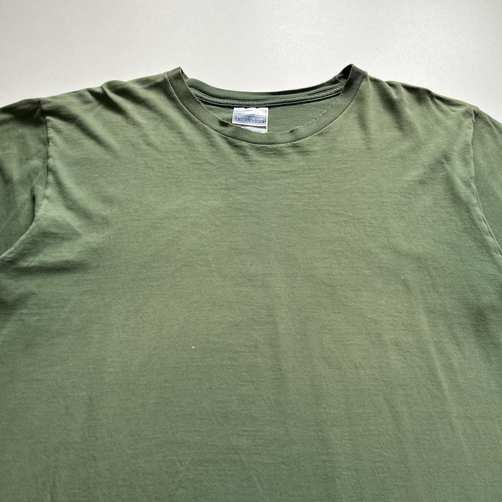 Fruit Of The Loom Vintage Sun Faded Green Blank T Shirt 2XL Fruit Of The Loom Size US XXL / EU 58 / 5 - 2 Thumbnail