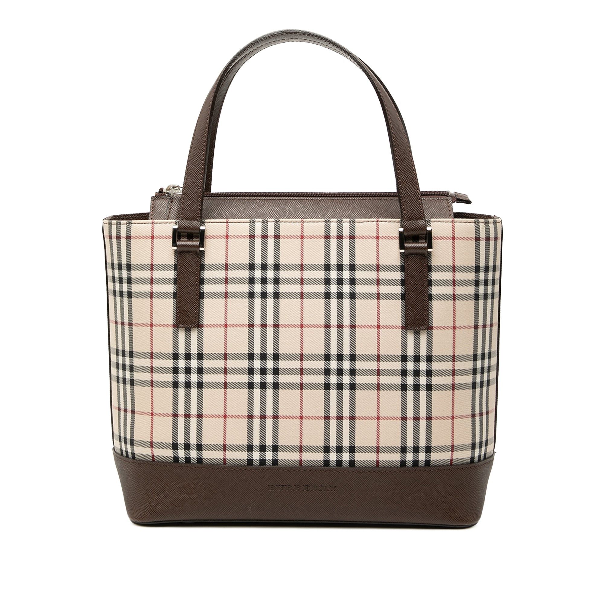 Burberry House Check Canvas Handbag Size ONE SIZE - 1 Thumbnail