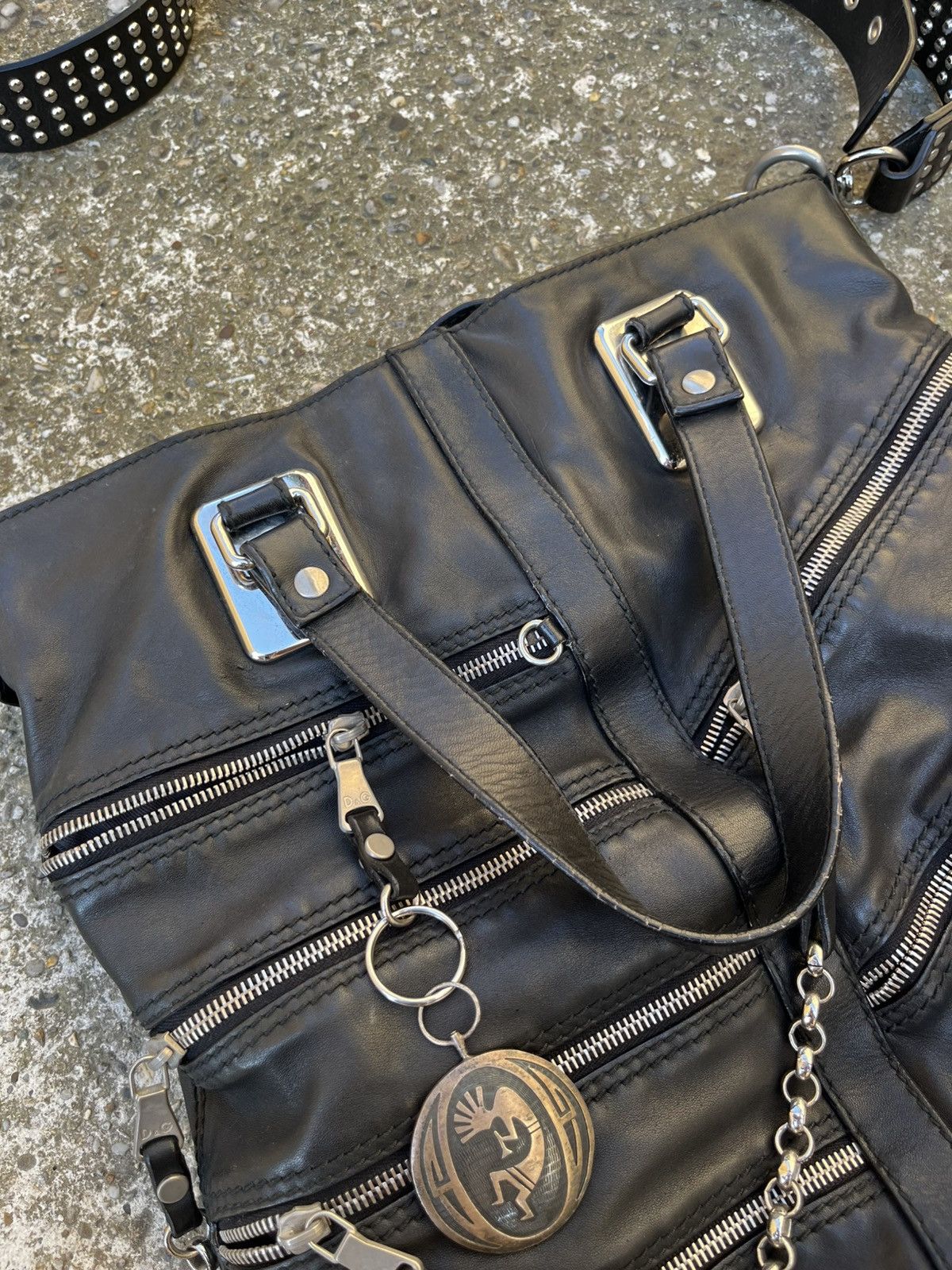 Dolce & Gabbana AW2003 Dolce Gabbana Vintage Bag Chains & Studded Strap Size ONE SIZE - 4 Thumbnail