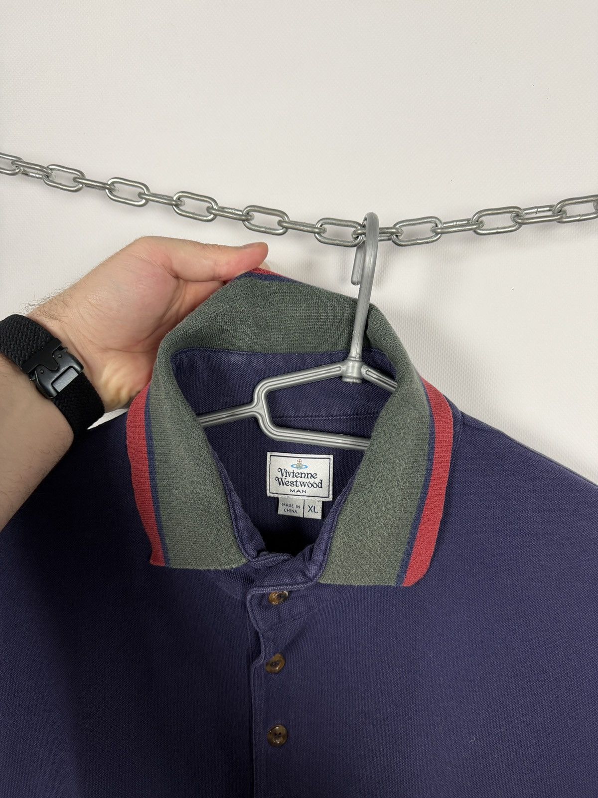 Vivienne Westwood Vivienne Westwood Short Sleeve Polo Shirt Purple Size XL Size US XL / EU 56 / 4 - 7 Thumbnail