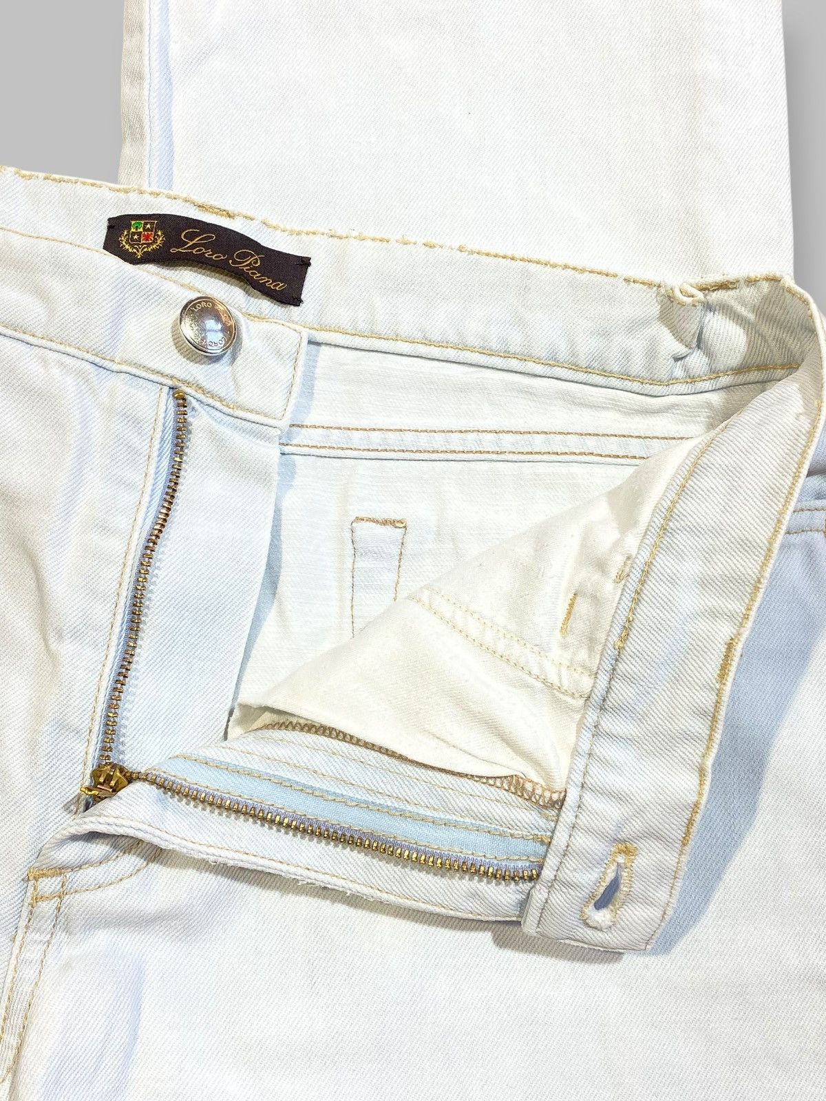 Loro Piana Loro Piana Sky Blue Cotton Premium Denim Jeans Size 30" / US 8 / IT 44 - 14 Thumbnail