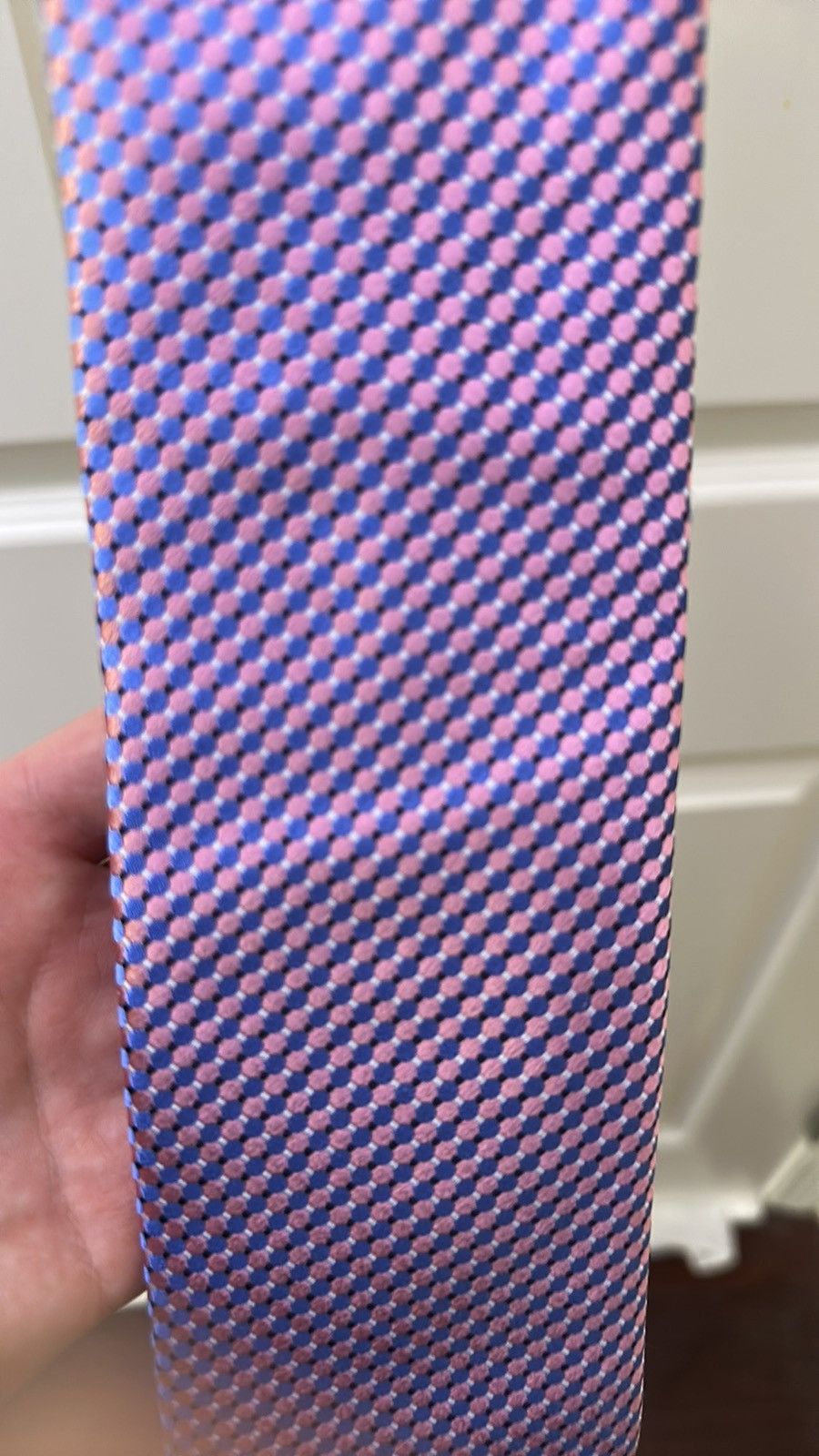 Eton NWT Eton pink and blue patterned tie Size ONE SIZE - 2 Thumbnail