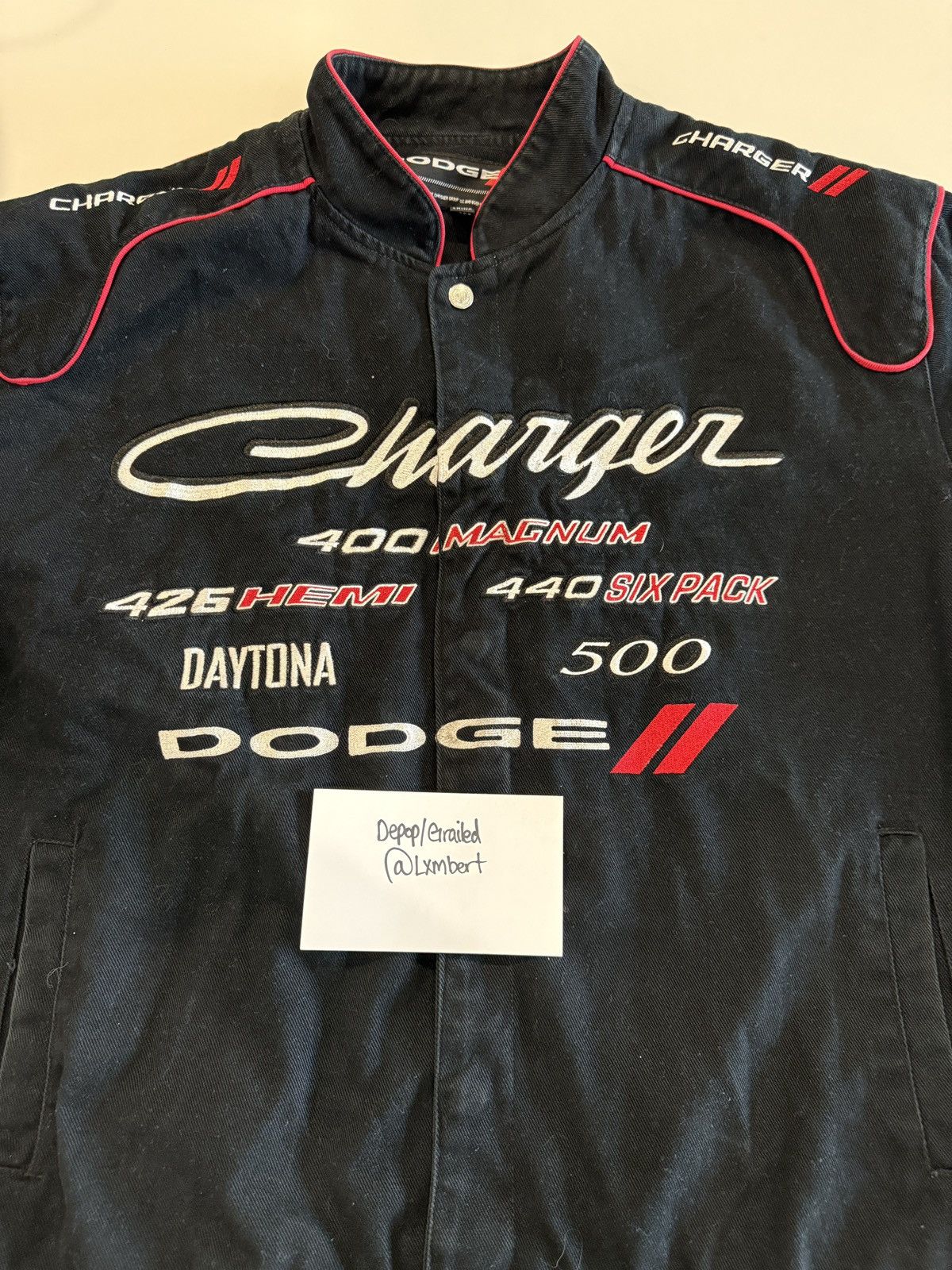 JH Design Vintage JH Design Dodge Charger racing jacket Size US L / EU 52-54 / 3 - 2 Thumbnail