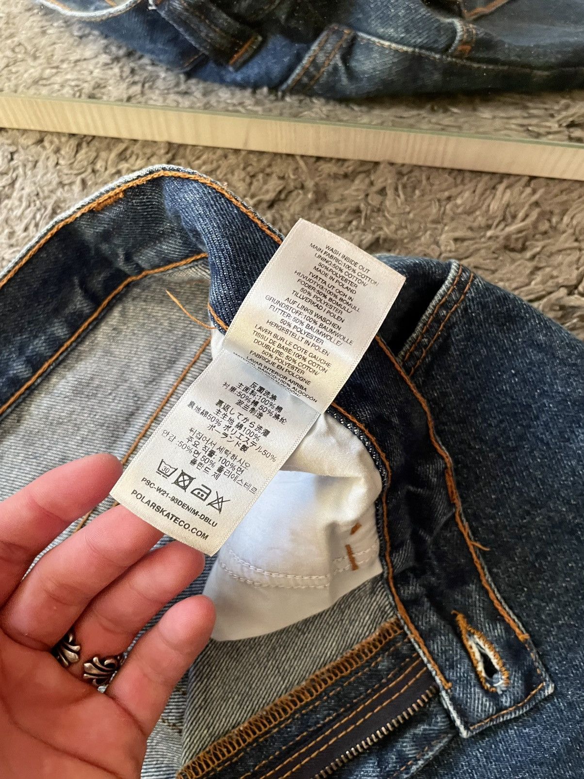 Polar Skate Co. × Vintage 93 Polar Skate Co. Denim Pants Streetwear Sk8 Vintage Logo Size US 34 / EU 50 - 17 Thumbnail