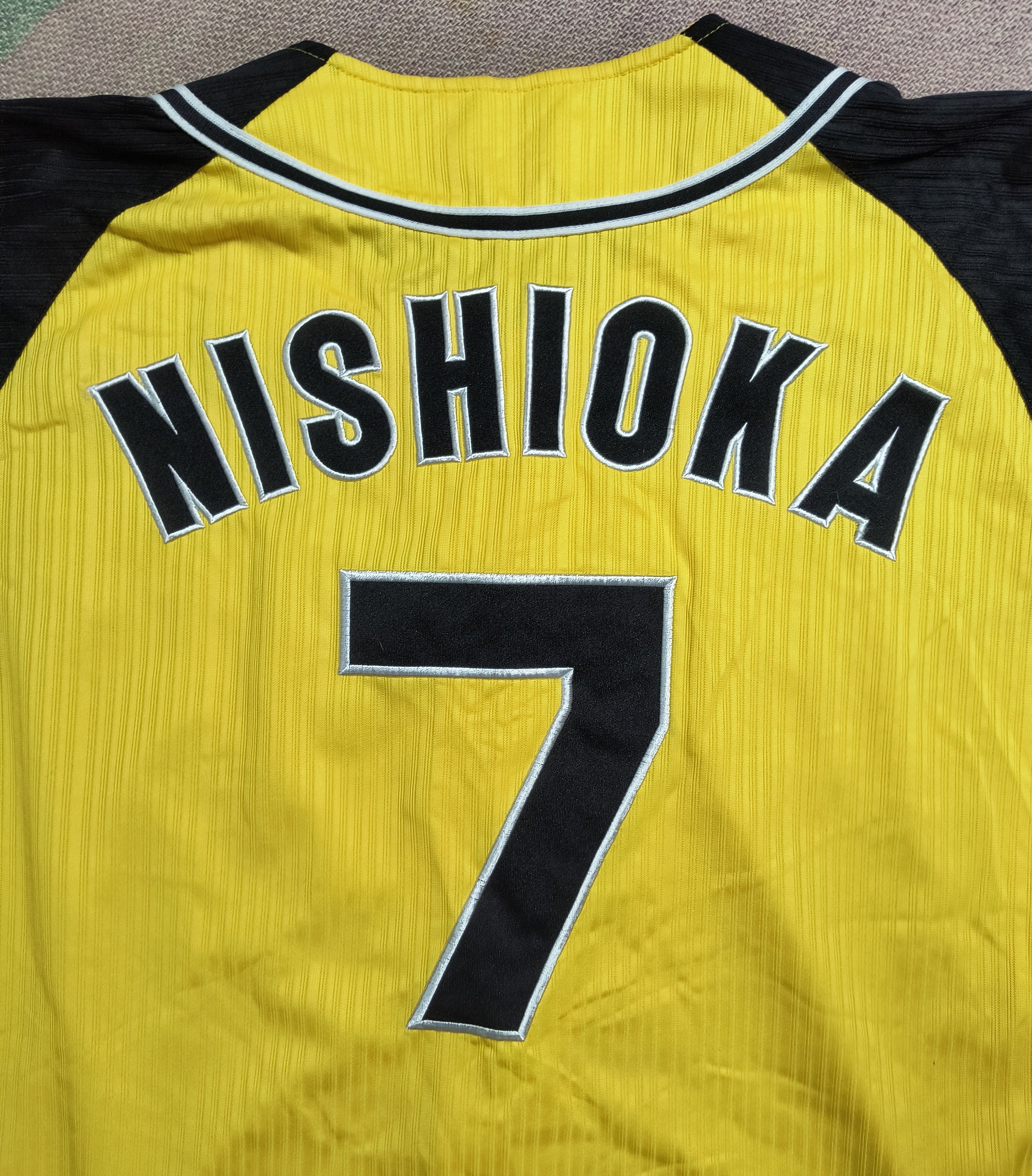 Japanese Brand Mizuno Hanshin Tigers #7 Tsuyoshi Nishioka 2013 jersey Size US L / EU 52-54 / 3 - 6 Thumbnail