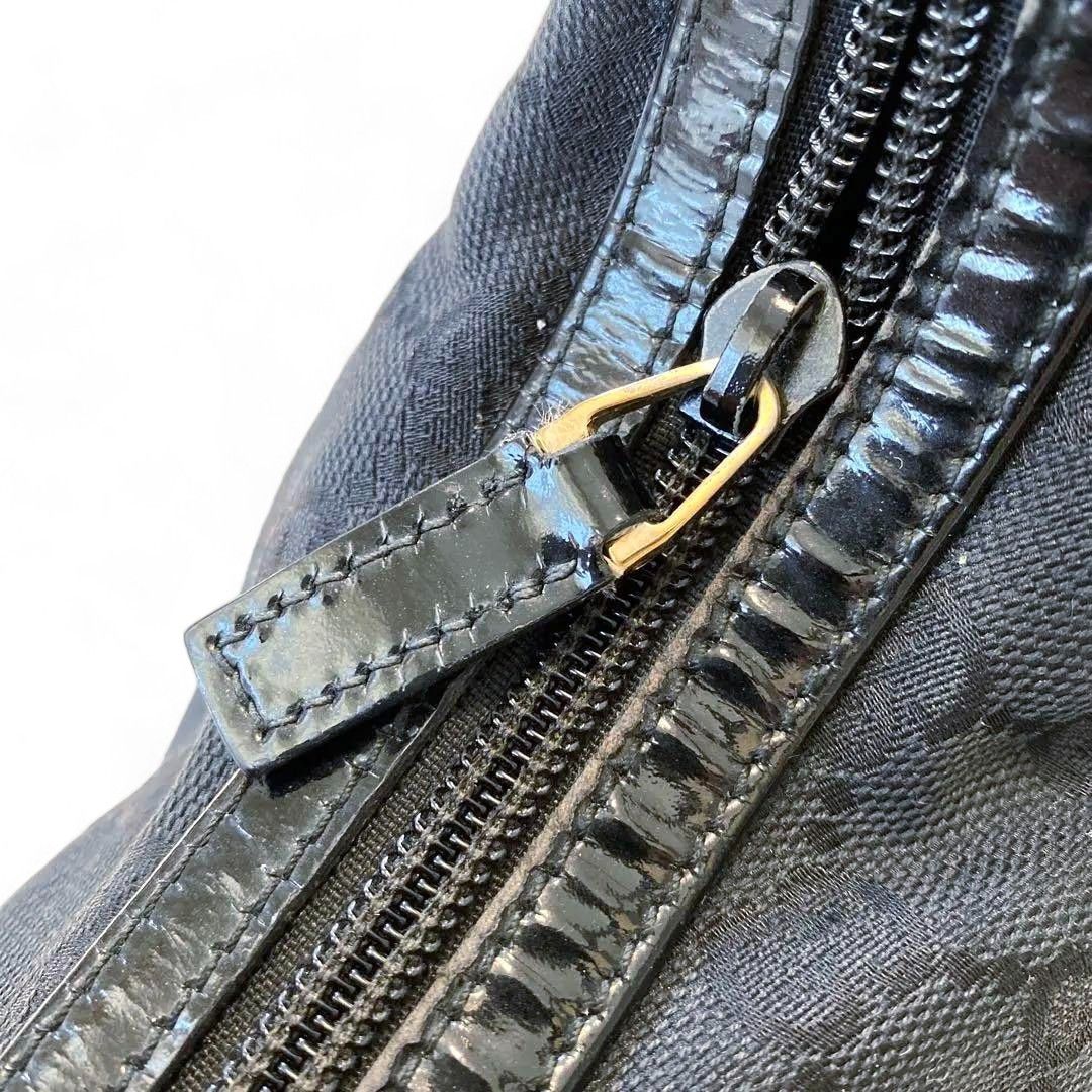 Gucci Gucci - Canvas Leather Black Monogram Handbag One Shoulder Size ONE SIZE - 6 Thumbnail