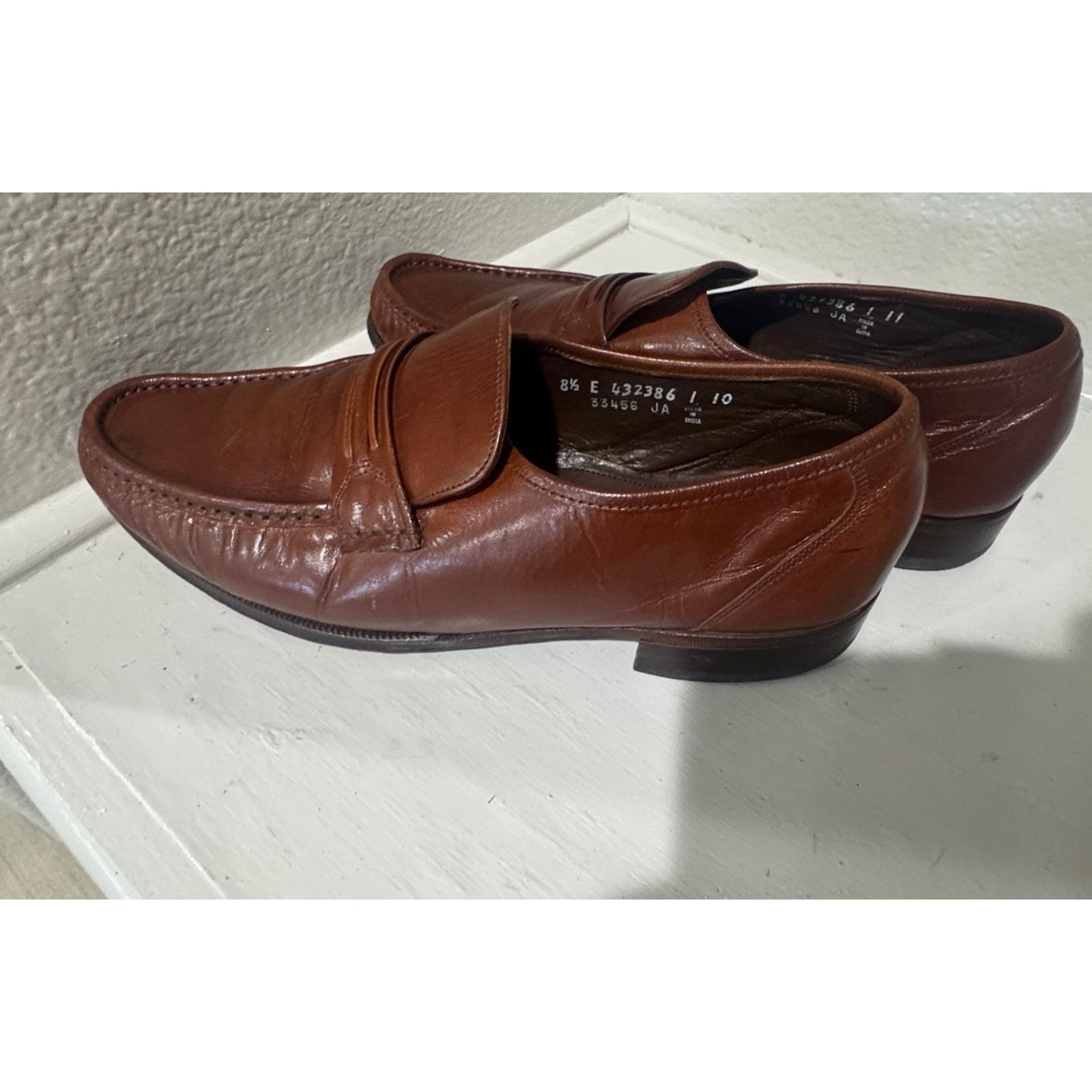Florsheim Vintage Florsheim Dress Loafers Men’s brown Leather Slip Ons Size US 8.5 / EU 41-42 - 3 Thumbnail