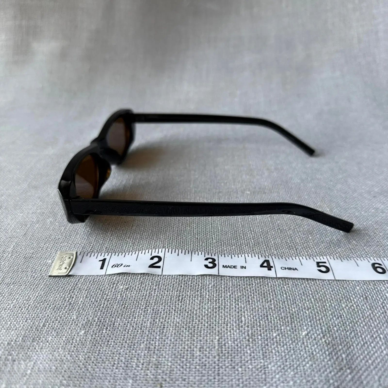 Other Skinny thin black frame sunglasses MENS2 Size ONE SIZE - 4 Thumbnail