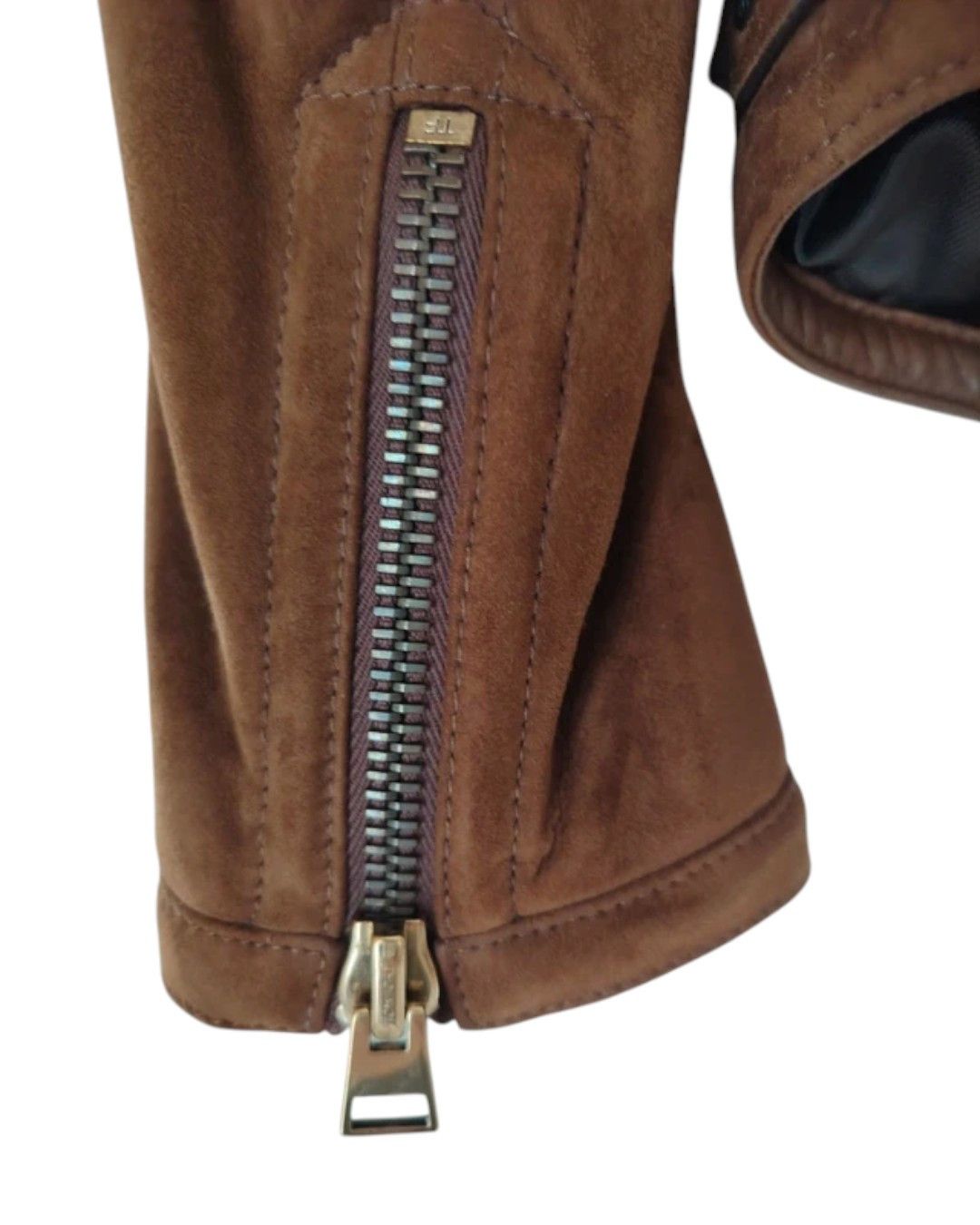 Tom Ford CALFSKIN SUEDE LEATHER BIKER JACKET Size US M / EU 48-50 / 2 - 6 Thumbnail