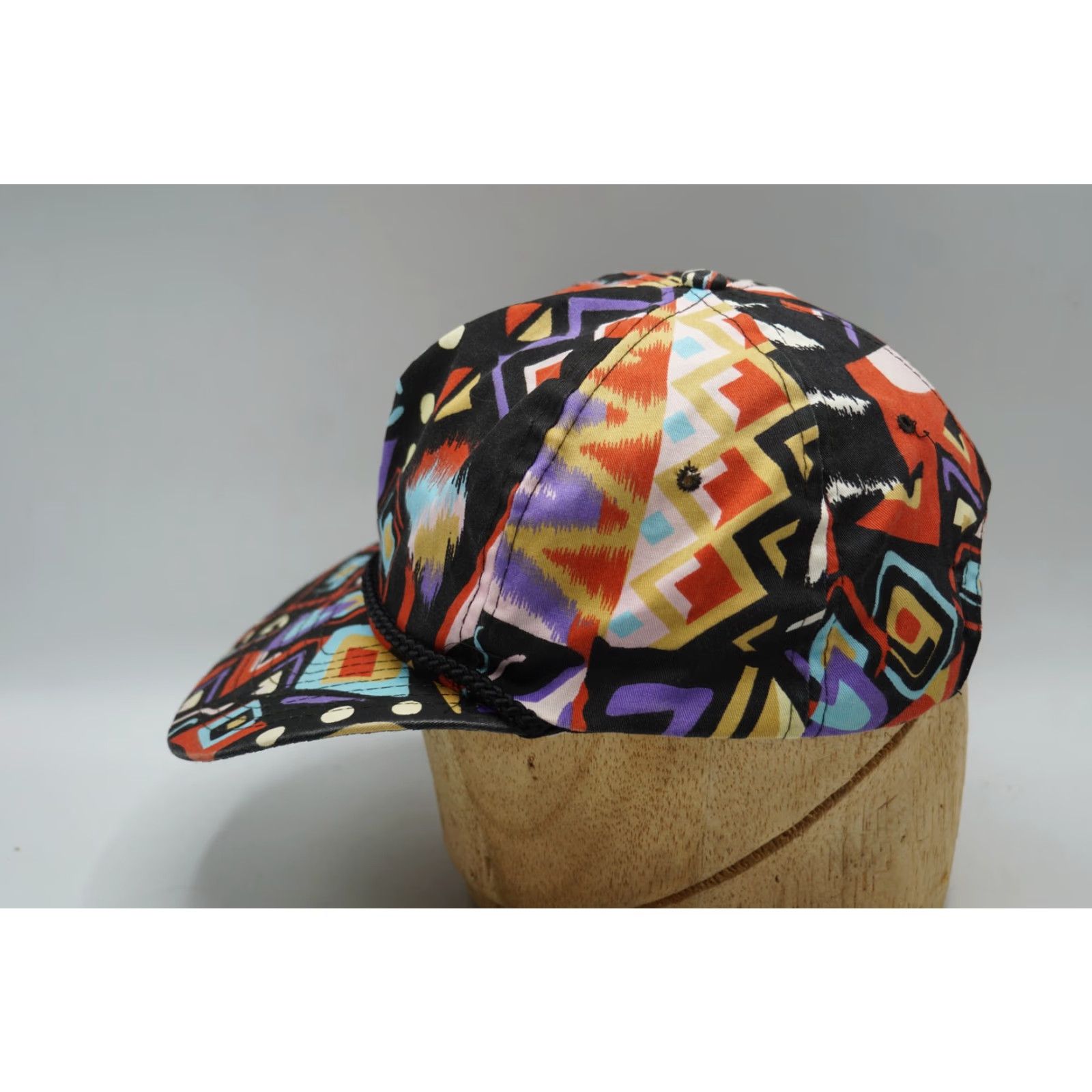 Vintage VINTAGE NISSIN CAP Geometric Abstract Snapback Hat Mens Adjustable Size ONE SIZE - 2 Thumbnail
