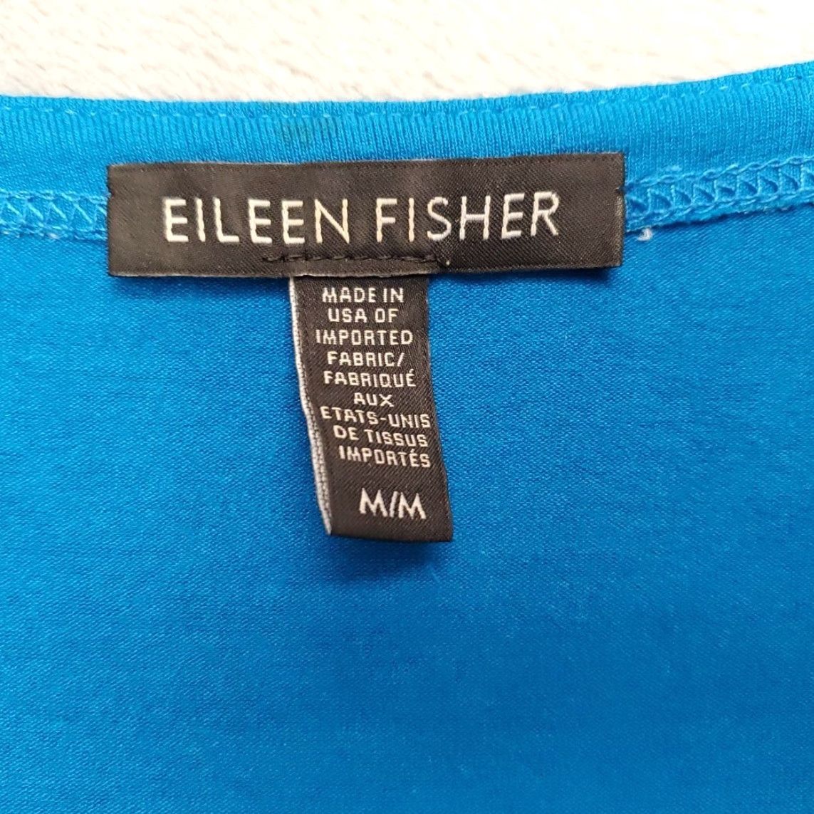 Eileen Fisher Eileen Fisher Top Womens M Blue Viscose Spandex Long Sleeve Tunic Shirt Pullover Knit Minimalist Casual Womens Size M / US 6-8 / IT 42-44 - 6 Thumbnail