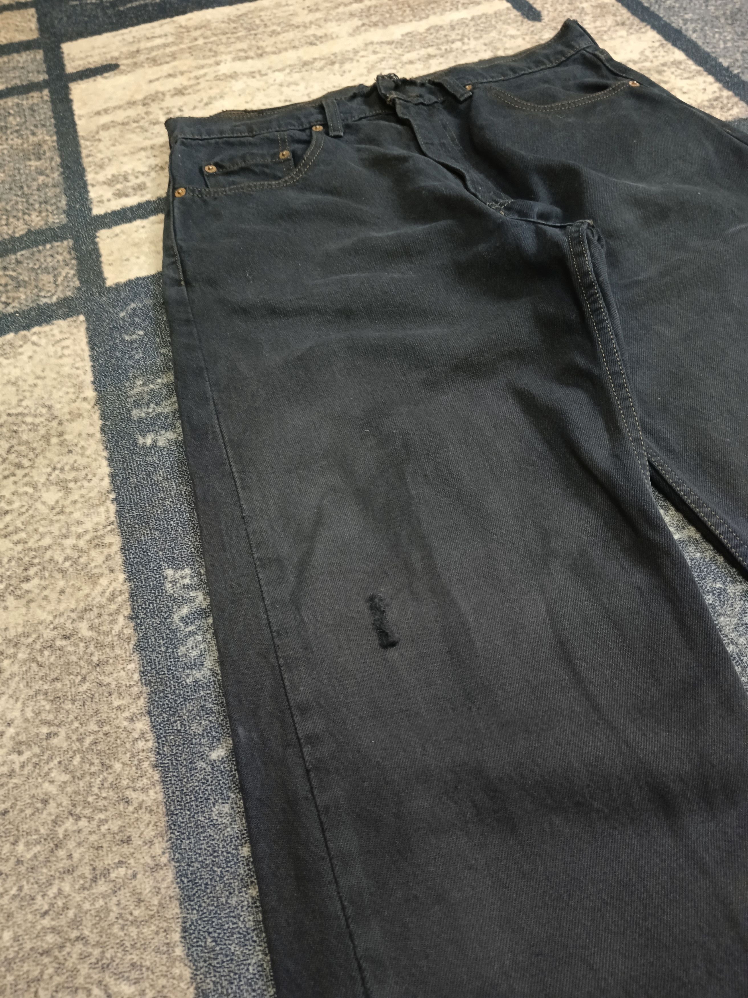 Levi's × Vintage DISTRESSEED VINTAGE LEVIS 512 SUPER BLACK DENIM PANTS Size US 31 - 6 Thumbnail