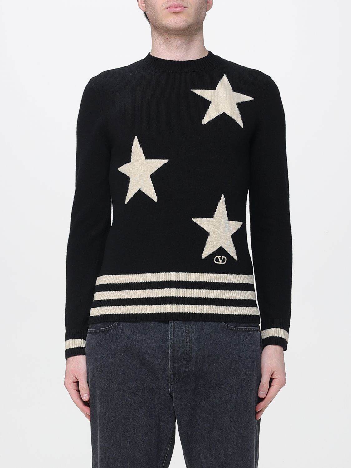 Valentino Valentino Sweater Men Black Size US XS / EU 42 / 0 - 1 Thumbnail