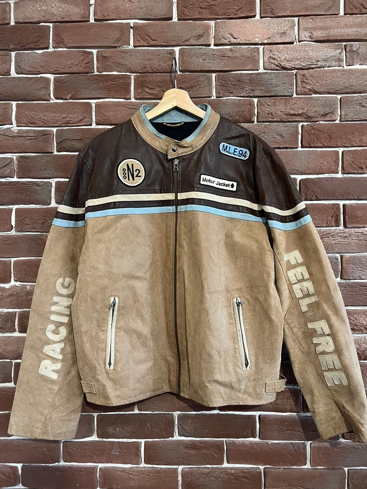 Vintage Genuine Leather Vintage Brown Racing Moto Hype Jacket Speed Size US L / EU 52-54 / 3 - 1 Thumbnail