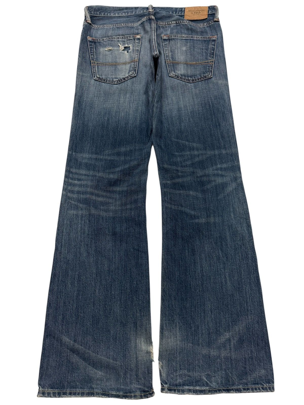 Vintage 💥FLARE💥90s STYLE ABERCROMBIE & FITCH SICK SAND WASH DISTRESS Size US 30 / EU 46 - 2 Thumbnail