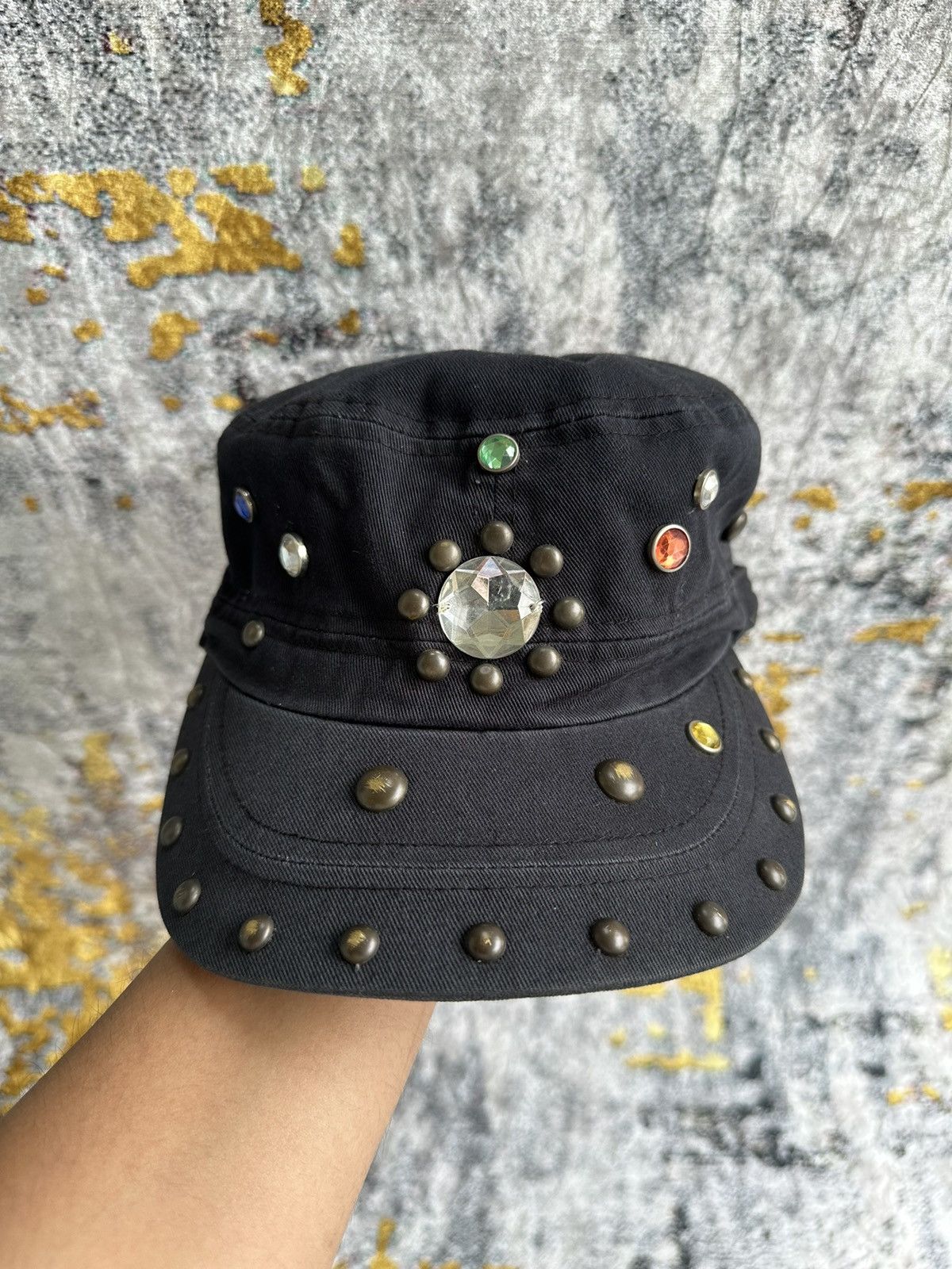 KMRii CRAZY STUDED GGPX JEWERLY GOTHIC STYLE CAP Size ONE SIZE - 1 Thumbnail