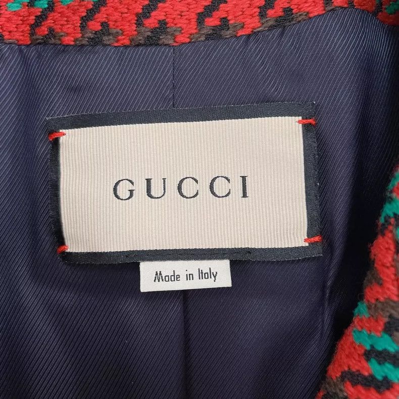Gucci Gucci Thousand-bird checkered tweed coat Size XS / US 0-2 / IT 36-38 - 6 Thumbnail