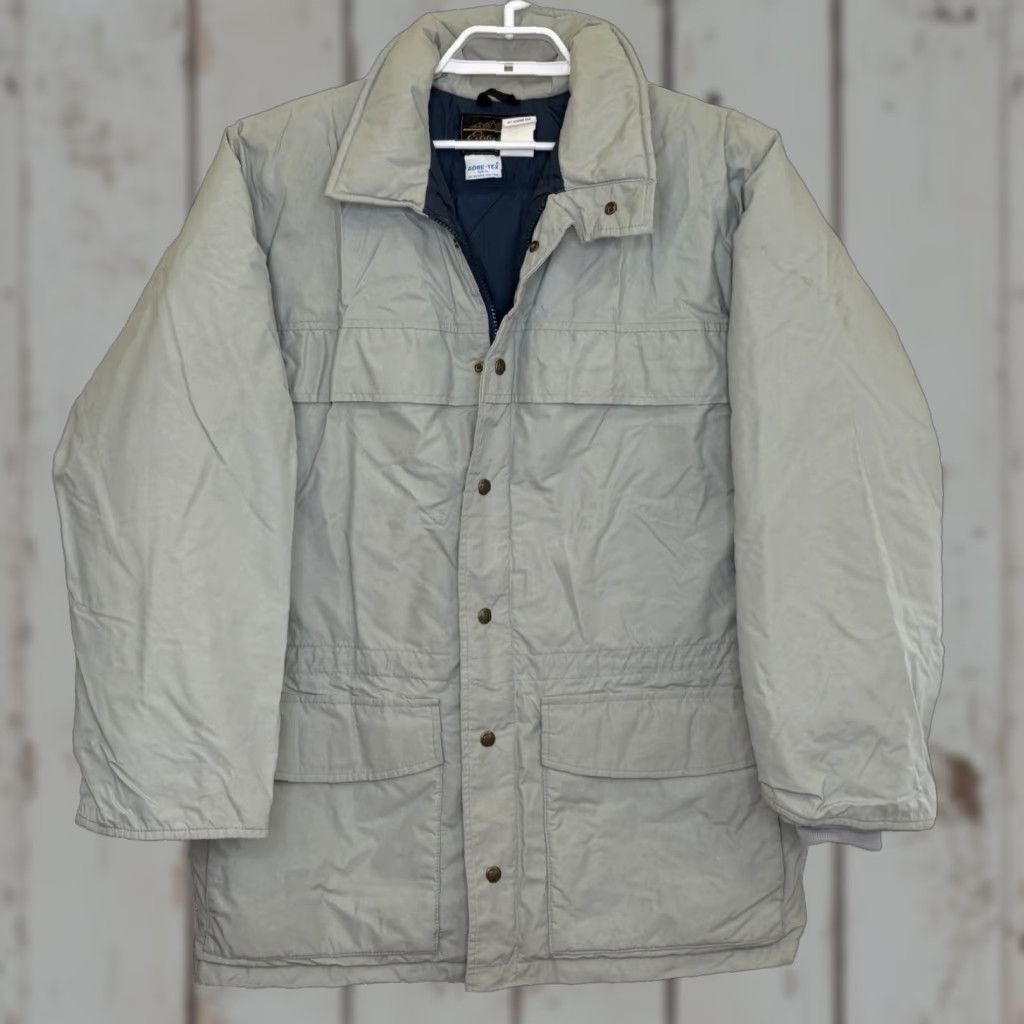 Eddie Bauer VINTAGE Eddie Bauer Goose Down Parka Jacket Mens Large Light Tan Gore-Tex USA Made Jacket Parka Size US L / EU 52-54 / 3 - 1 Thumbnail