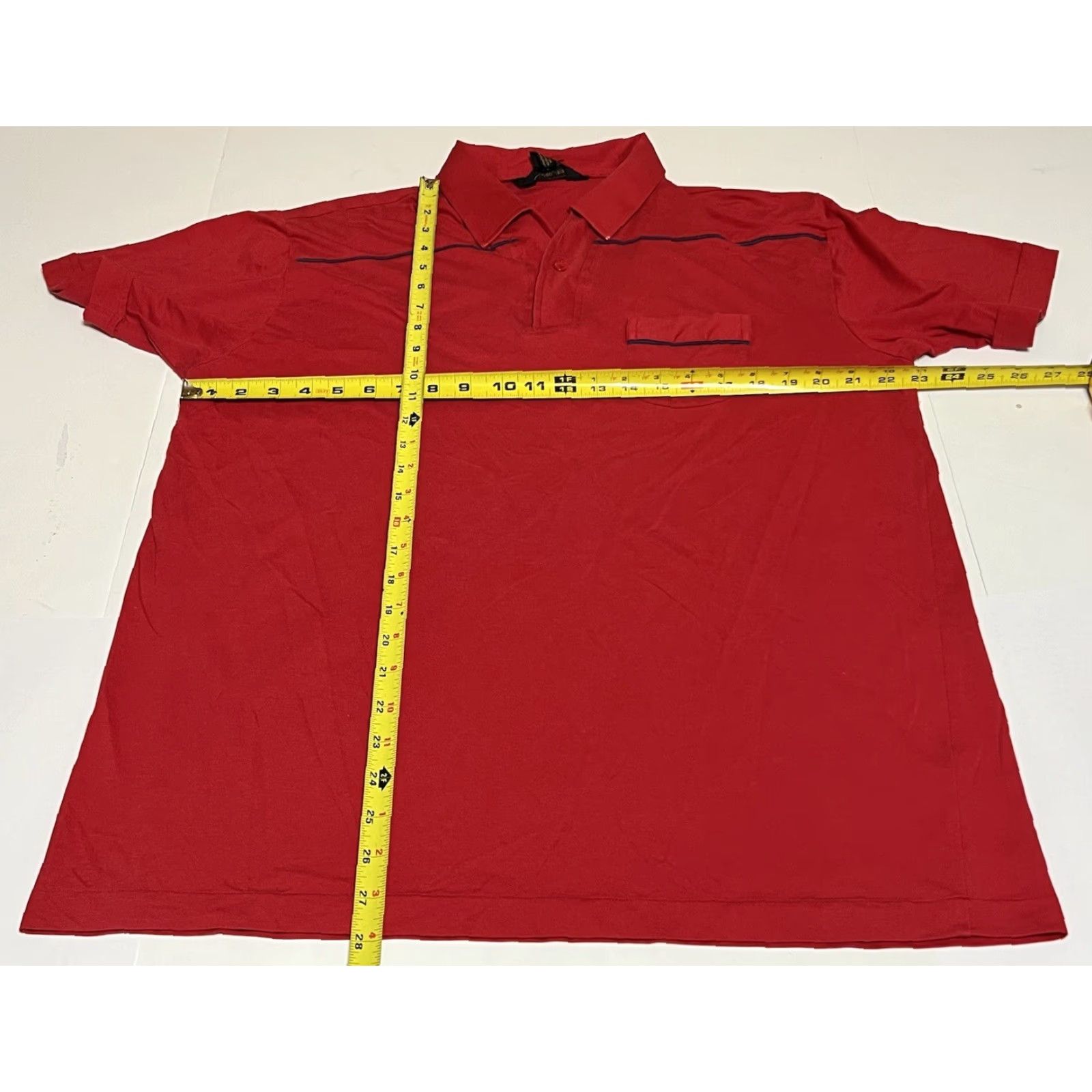 Van Heusen VINTAGE Van Heusen Polo Shirt Men’s XL Red 80s Short Sleeve Cotton Blend Regular Polo Mens Size US XL / EU 56 / 4 - 4 Thumbnail