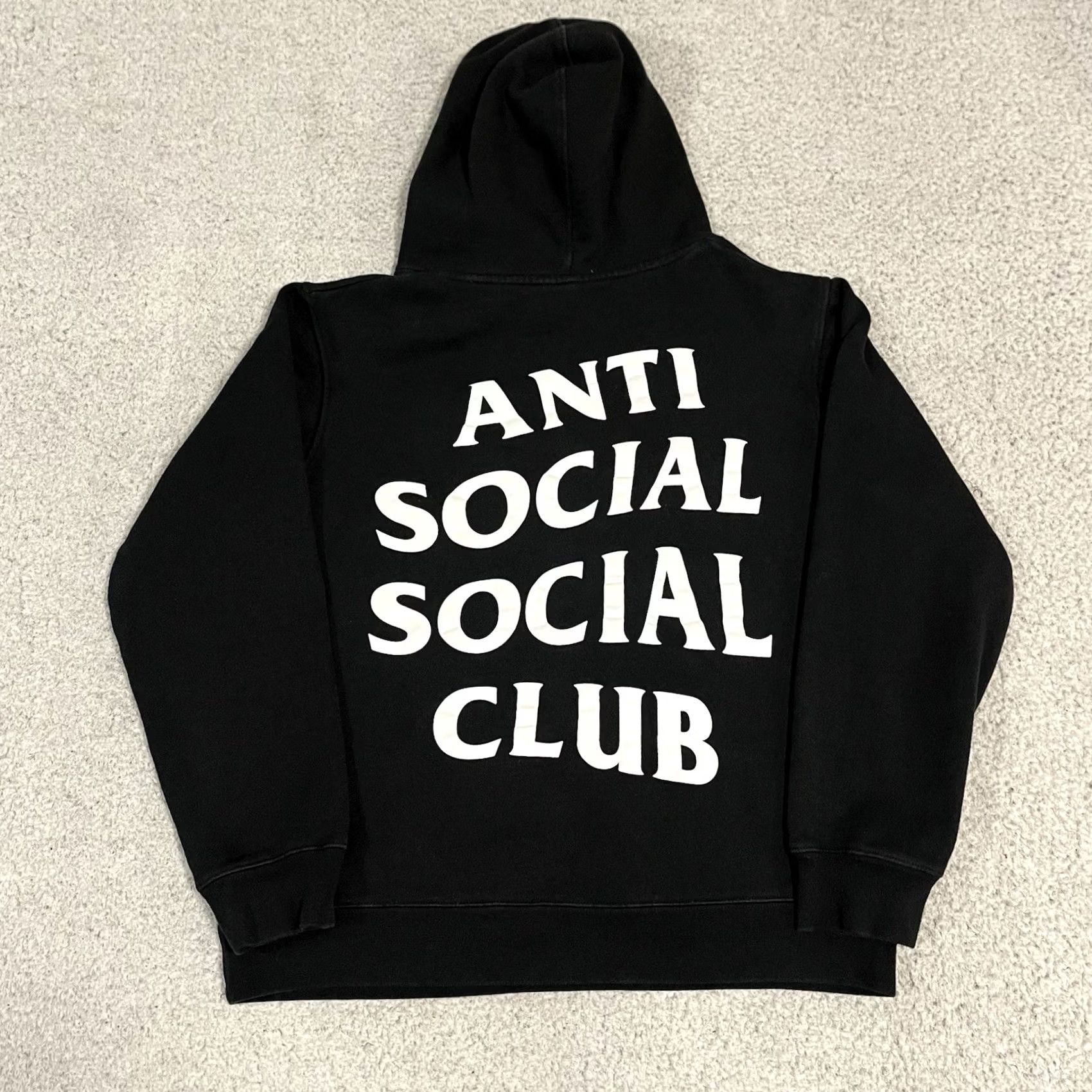 Anti Social Social Club Anti Social Social Club Hoodie Men M Black Graphic Print Logo Hooded Pullover Sweatshirt ASSC Logo Size US M / EU 48-50 / 2 - 3 Thumbnail