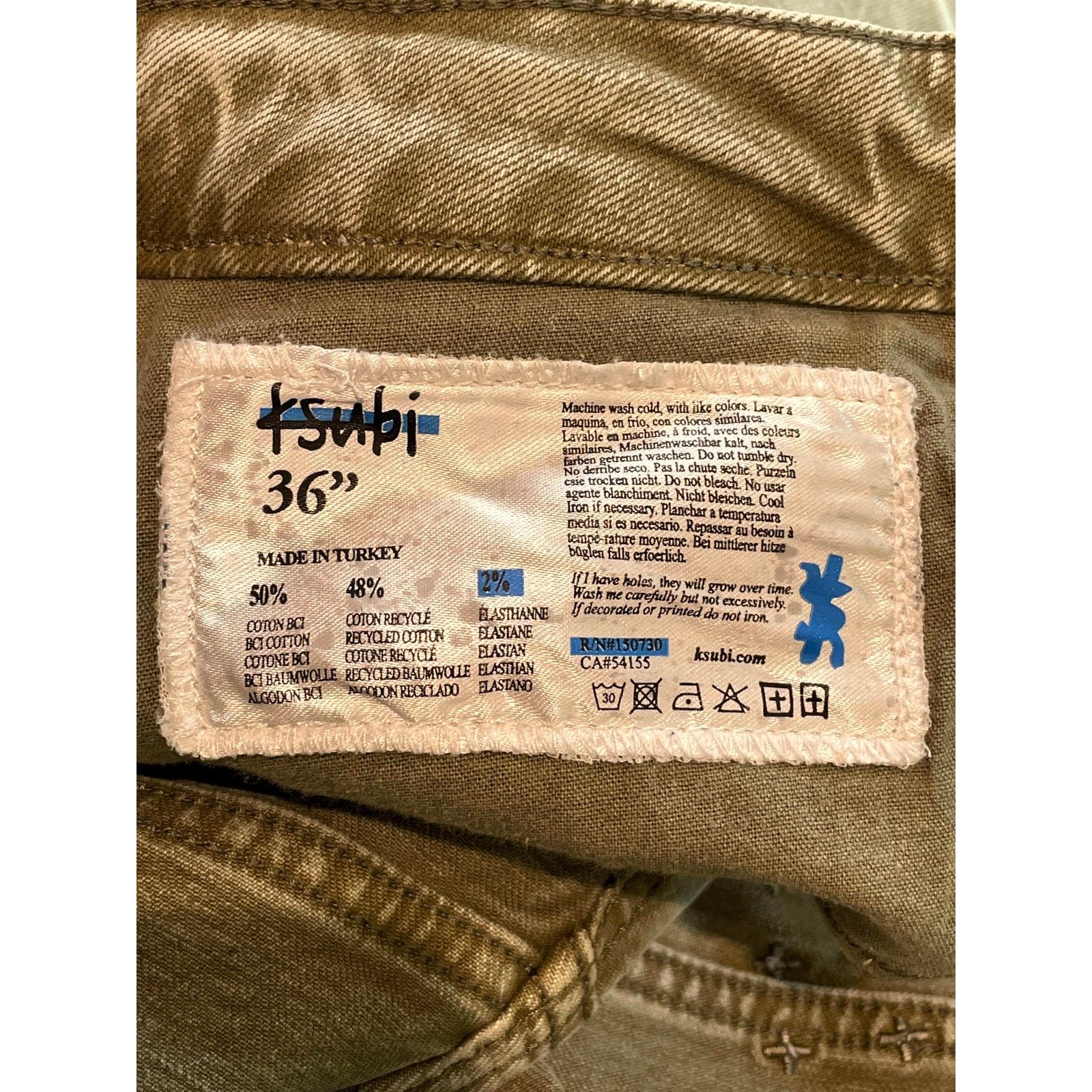 Ksubi Ksubi Dusty Olive Jeans Size US 36 / EU 52 - 6 Thumbnail