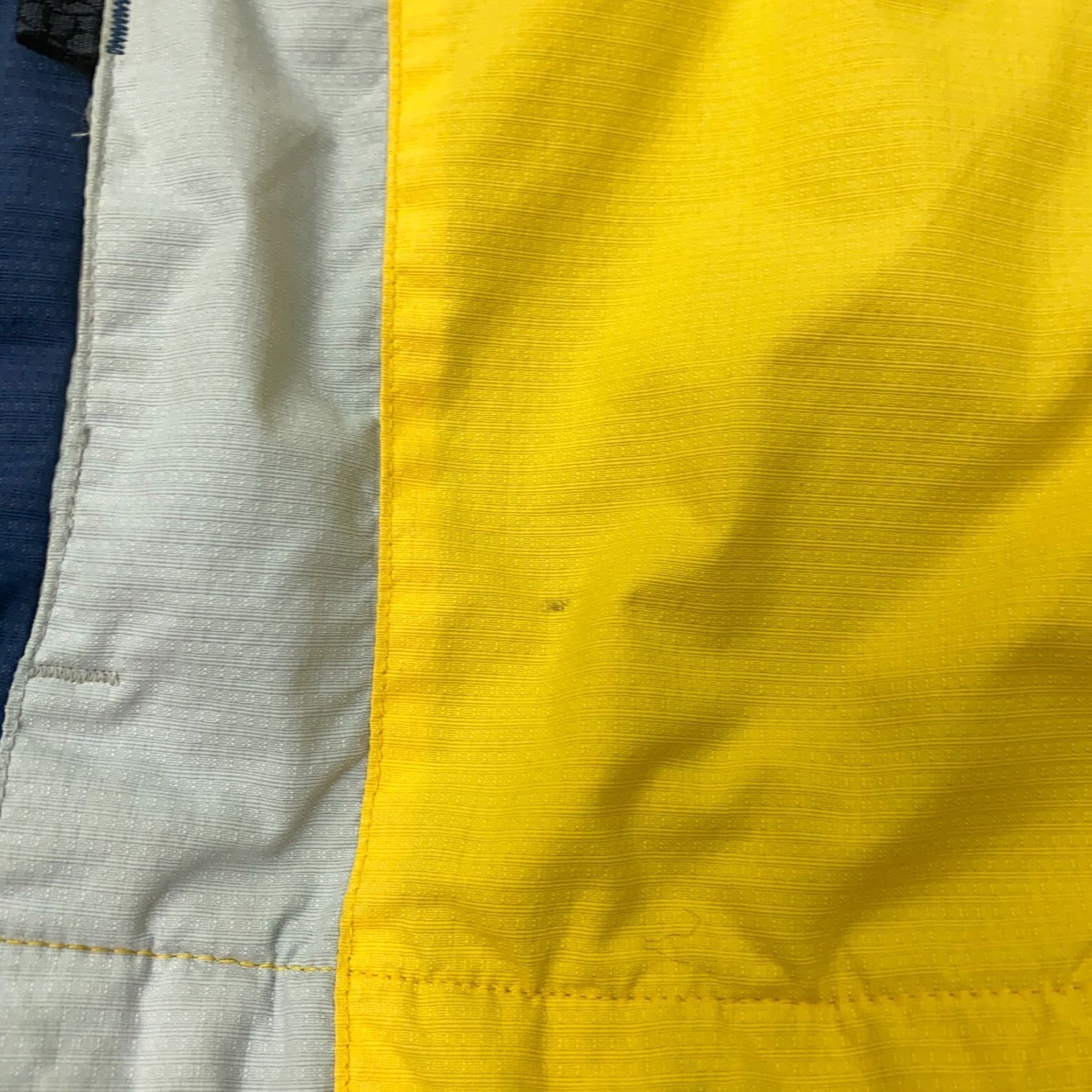 Rains VINTAGE Columbia Jacket Womens XL Yellow Nylon Wind Rain Ski Hooded Lined Size XL / US 12-14 / IT 48-50 - 7 Thumbnail