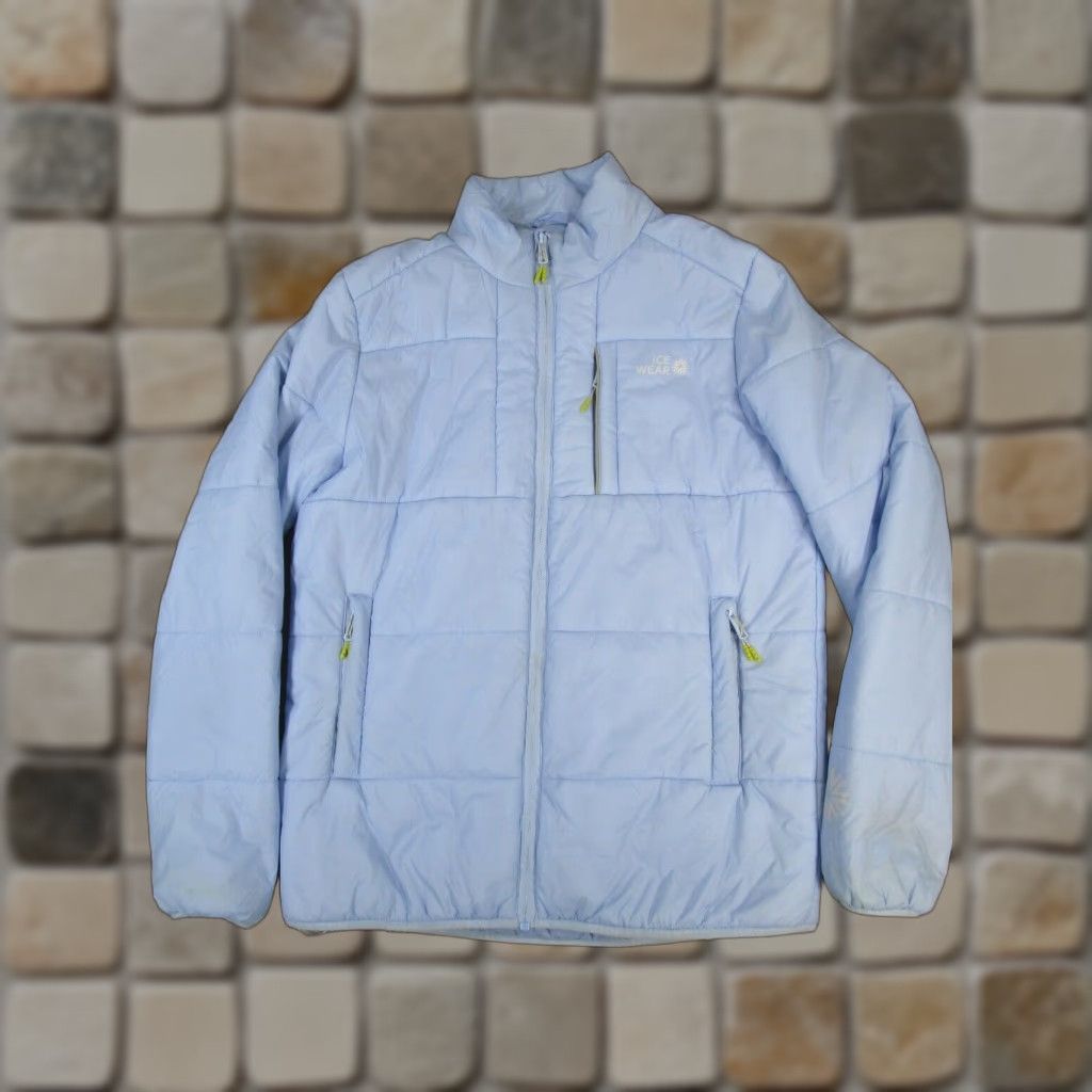 Vintage VINTAGE Icewear Iceland Puffer Jacket Women Small Blue Insulated Down Mid-Length Winter Size S / US 4 / IT 40 - 1 Thumbnail