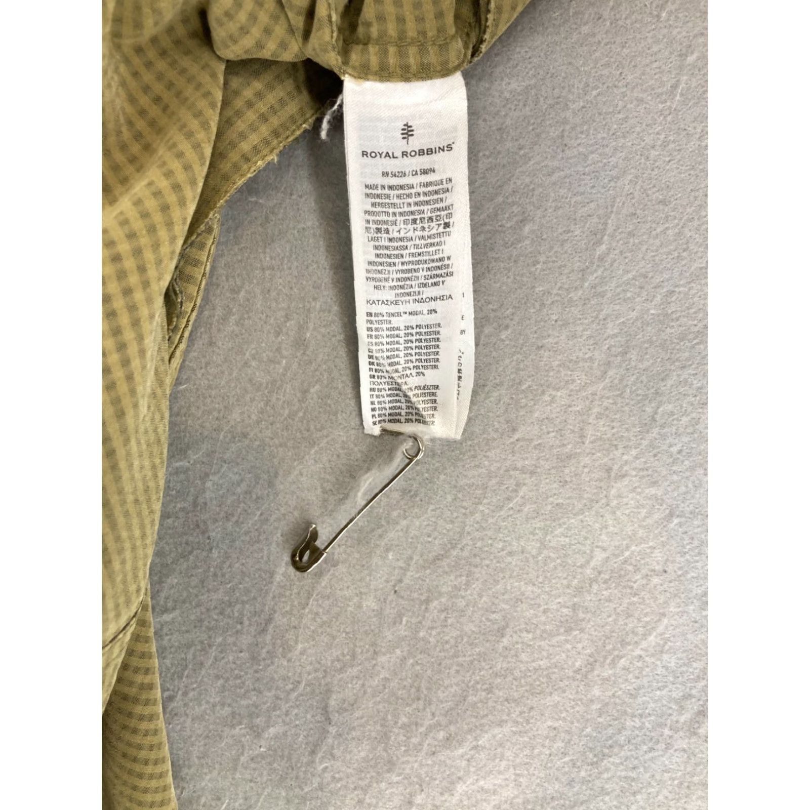 Royal Robbins VINTAGE Royal Robbins Button Up Shirt Mens Large Long Sleeve Check Green Modal Outdoor Classic Size US L / EU 52-54 / 3 - 6 Thumbnail