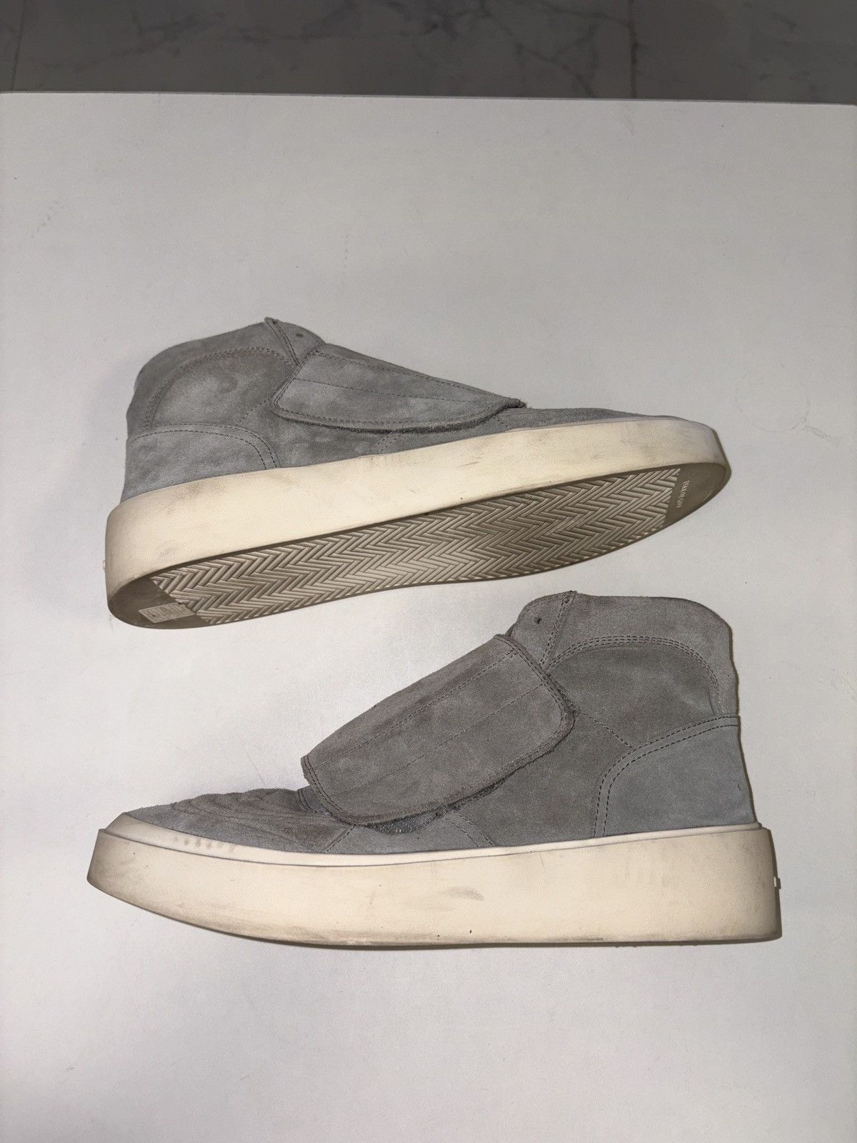 Fear of God Fear of God Grey Suede Skate High Top Sneakers Size 41 Size US 8 / EU 41 - 1 Thumbnail