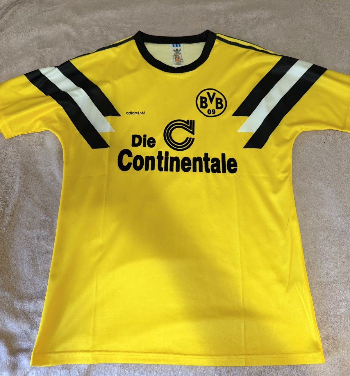 Adidas Classic Dortmund Football Shirt Size US L / EU 52-54 / 3 - 1 Thumbnail
