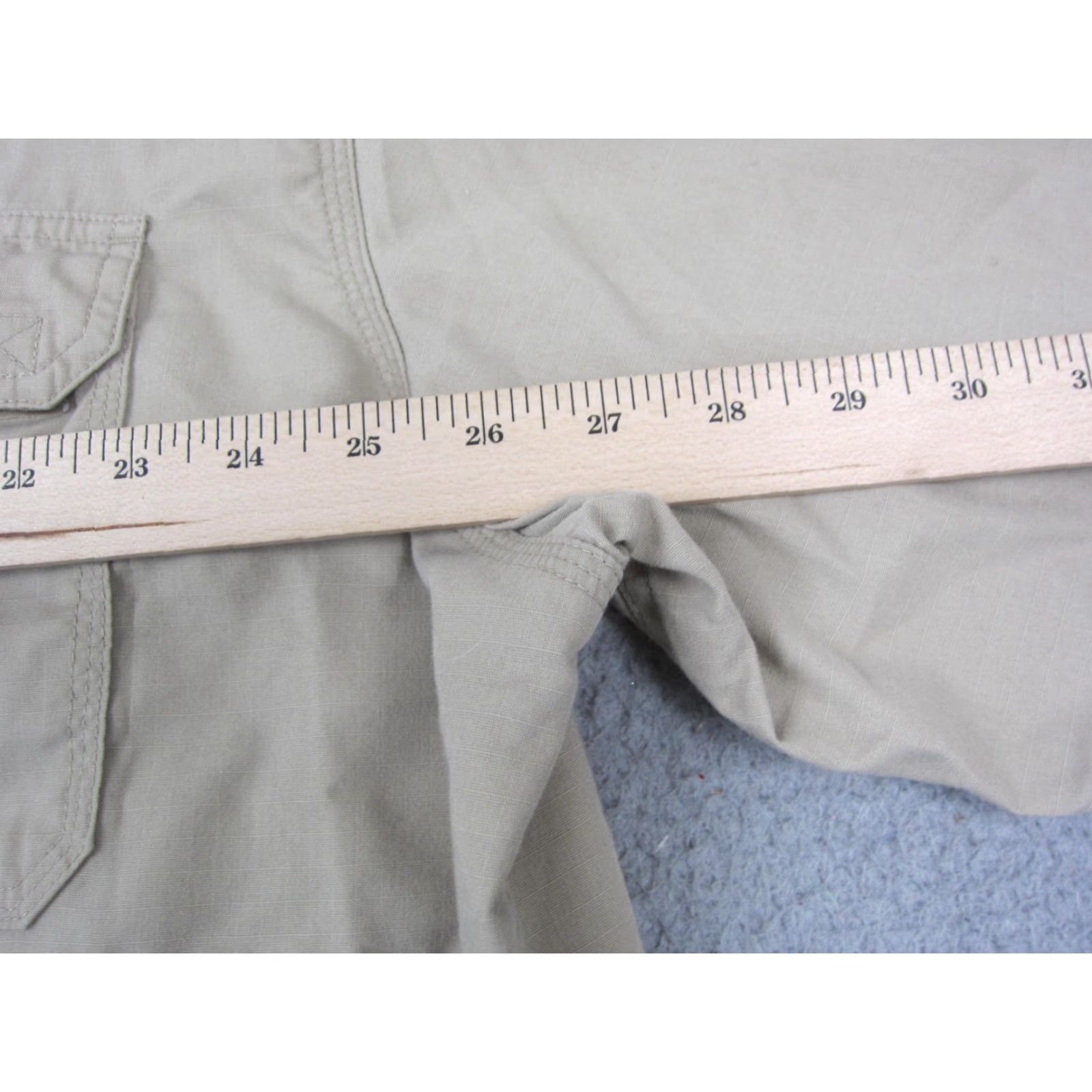 Vintage 5.11 Tactical Shirt 2XLT Beige Tan Short Sleeve Button-Up Collared Pockets Canvas Workwear 90s Mens Size US XXL / EU 58 / 5 - 6 Thumbnail