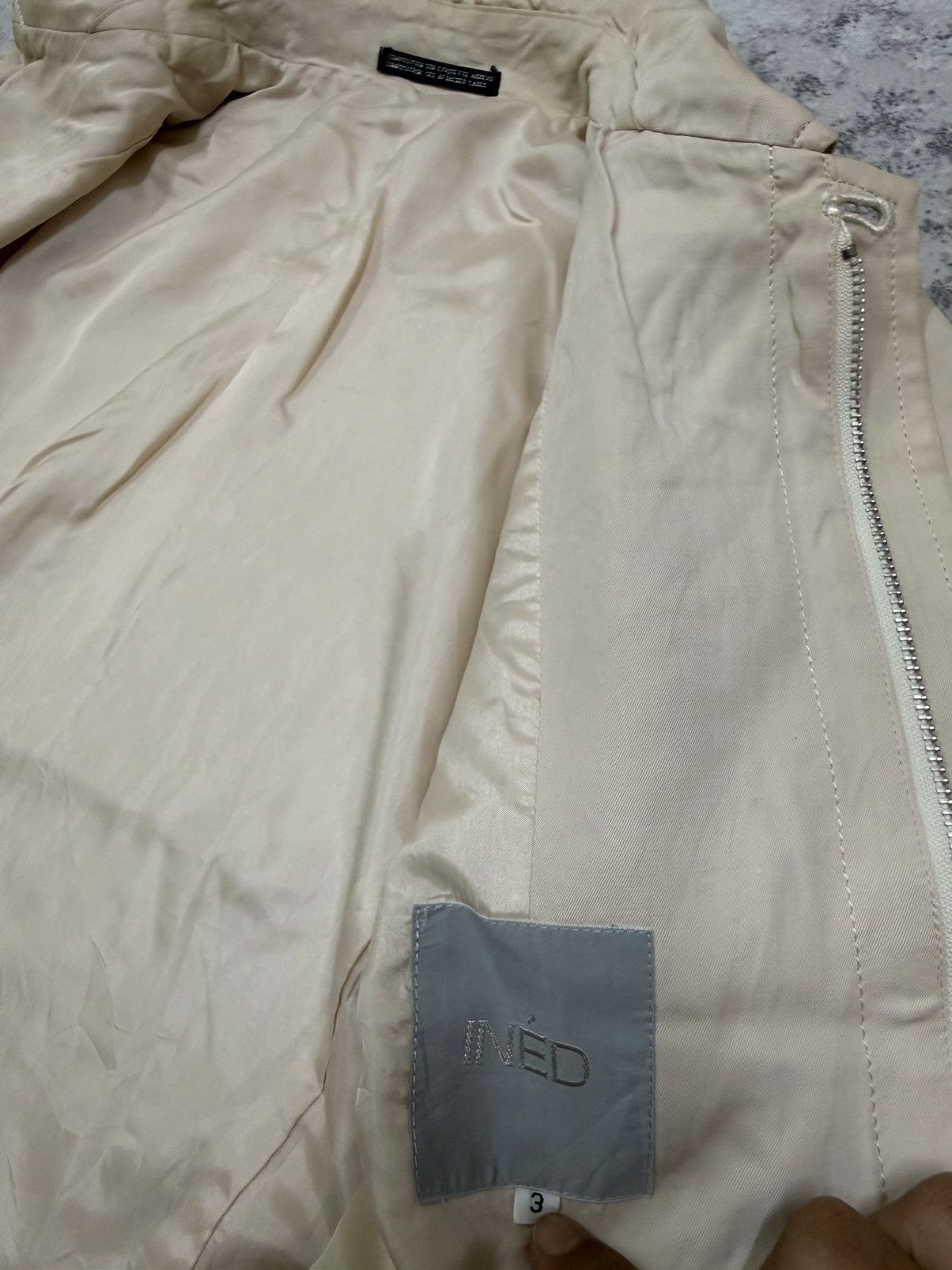 Vintage Ined composition see attached label Trenche Coat Long Jacket Size S / US 4 / IT 40 - 8 Thumbnail