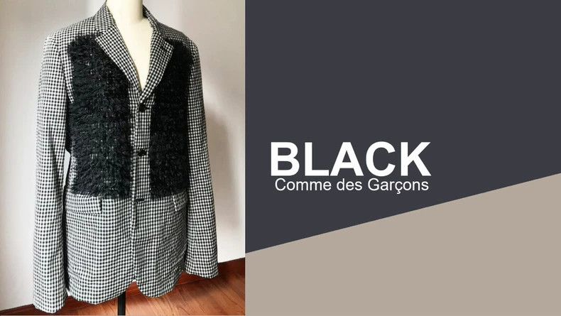 Comme des Garcons Comme Des Garcons Wool suit jacket decorated with plaid si Size S / US 4 / IT 40 - 3 Thumbnail