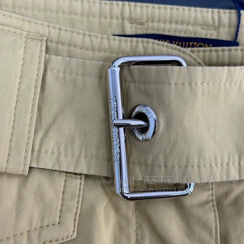 Louis Vuitton Louis Vuitton Khaki presbyopic leather label overalls pant Size US 36 / EU 52 - 7 Thumbnail