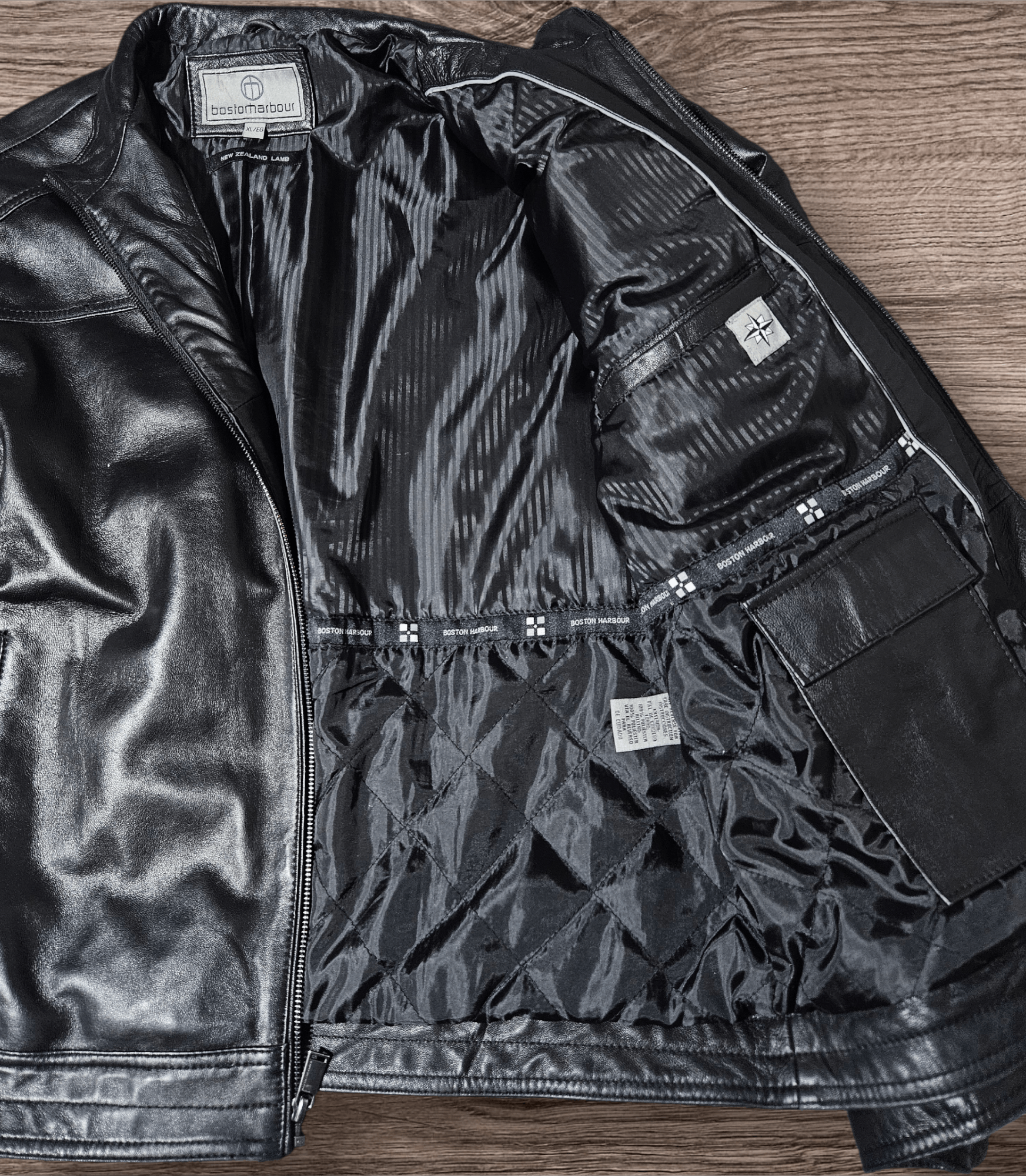 Leather Boston Harbour Jacket XL New Zealand Lamb Leather Cafe Racer Size US XL / EU 56 / 4 - 2 Thumbnail