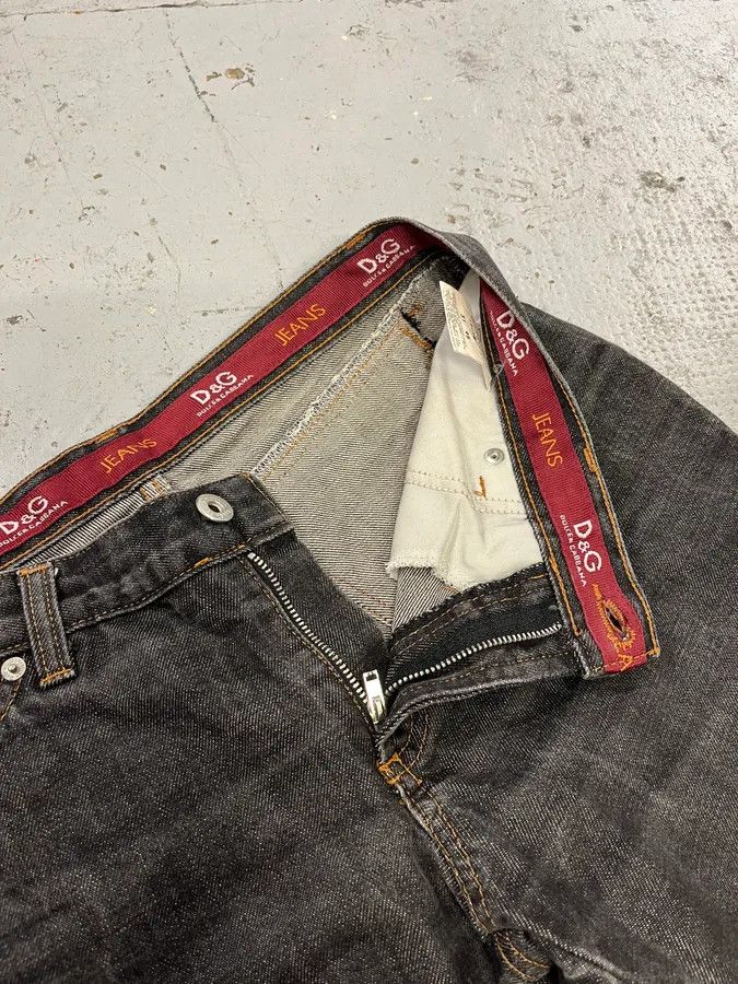Dolce & Gabbana AW2003 Dolce & Gabbana Multi Zips Grey Denim Jeans Size US 31 - 12 Thumbnail