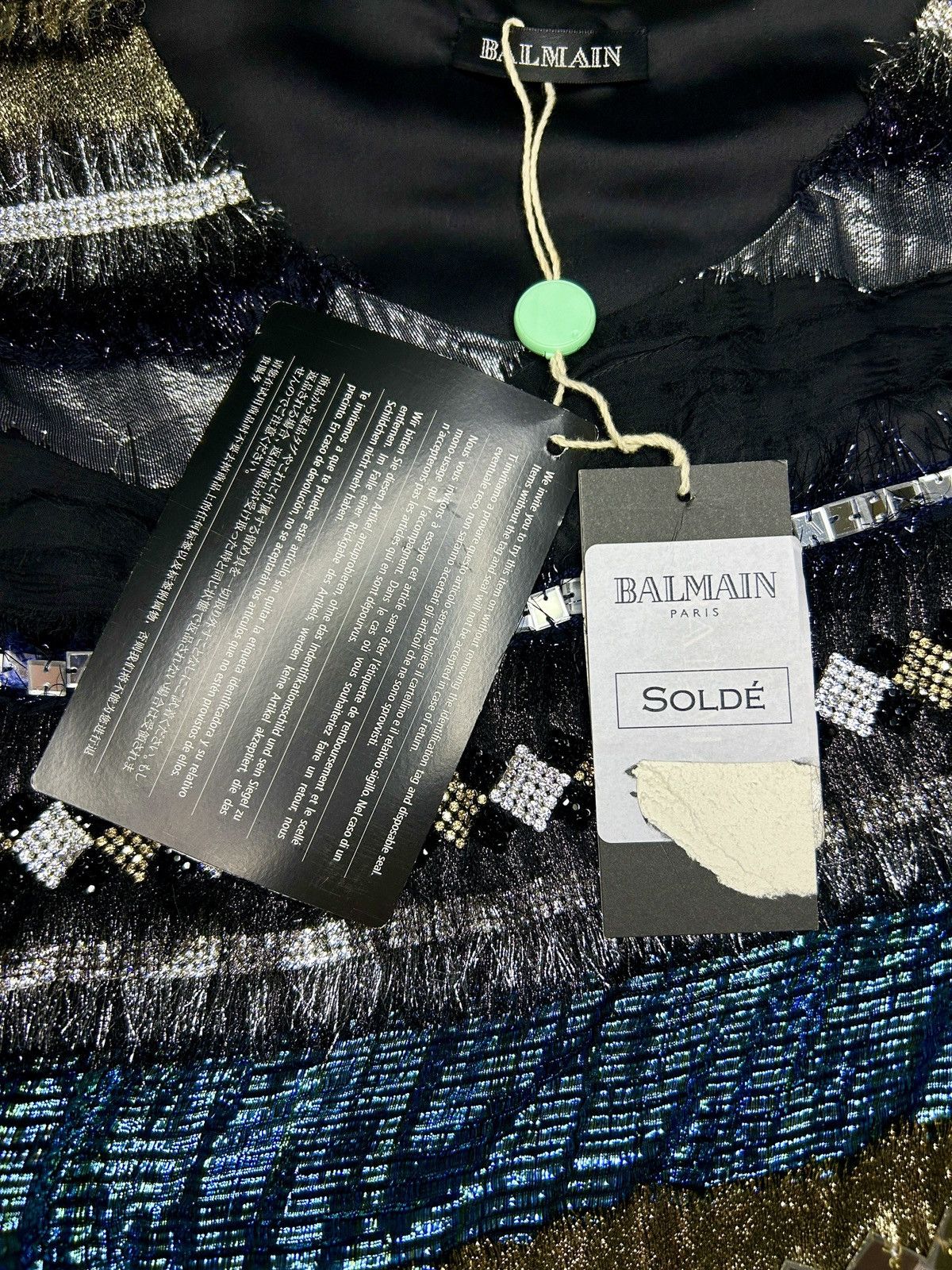 Balmain F/W 11 Swarovski Embellished Top Size S / US 4 / IT 40 - 13 Thumbnail