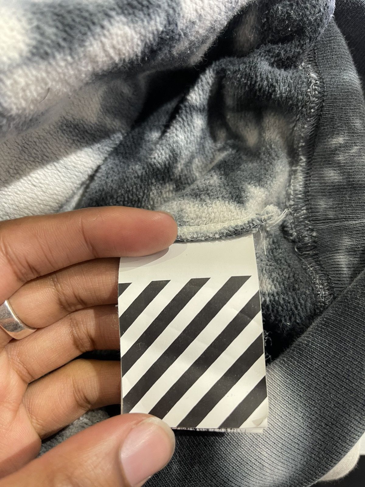 Off-White Off-White Tie Dye “Modern” Hoodie Sz S Size US S / EU 44-46 / 1 - 4 Thumbnail