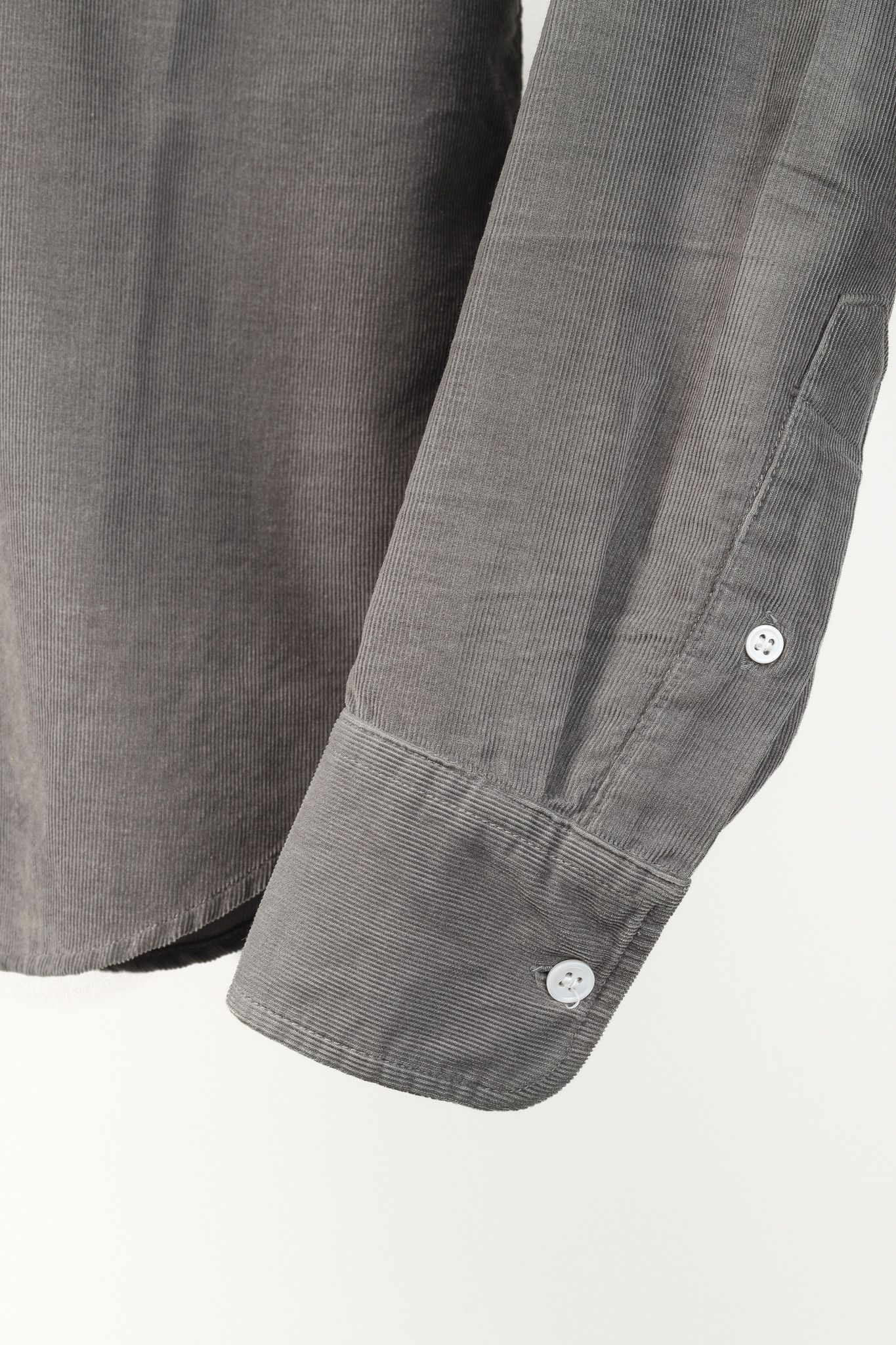 Band Of Outsiders Band of Outsiders Grey Corduroy Button-Up Shirt Size US S / EU 44-46 / 1 - 6 Thumbnail