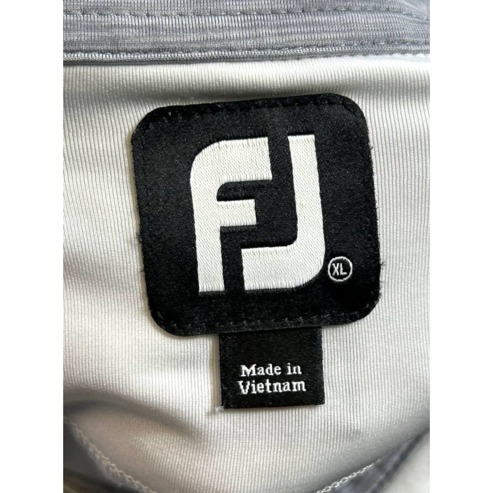 Footjoy FootJoy Polo Shirt Mens XL Gray White Black Golf Striped Short Sleeve Button Collared Sports Performance Stretch Regular Casual Polo Mens XL Gray Size US XL / EU 56 / 4 - 3 Thumbnail