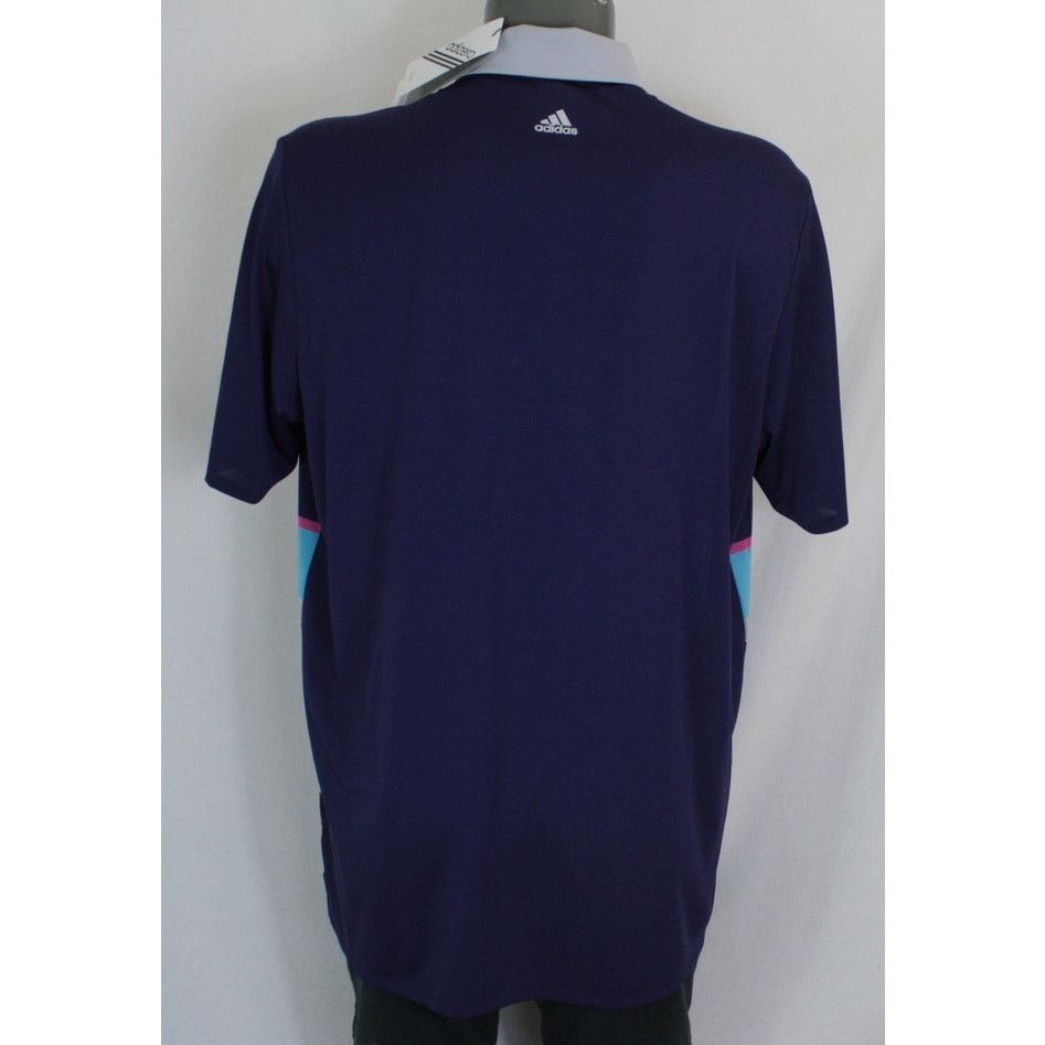 Adidas Adidas AdiZero Golf Polo Shirt XL Purple Striped Performance Size US XL / EU 56 / 4 - 4 Thumbnail