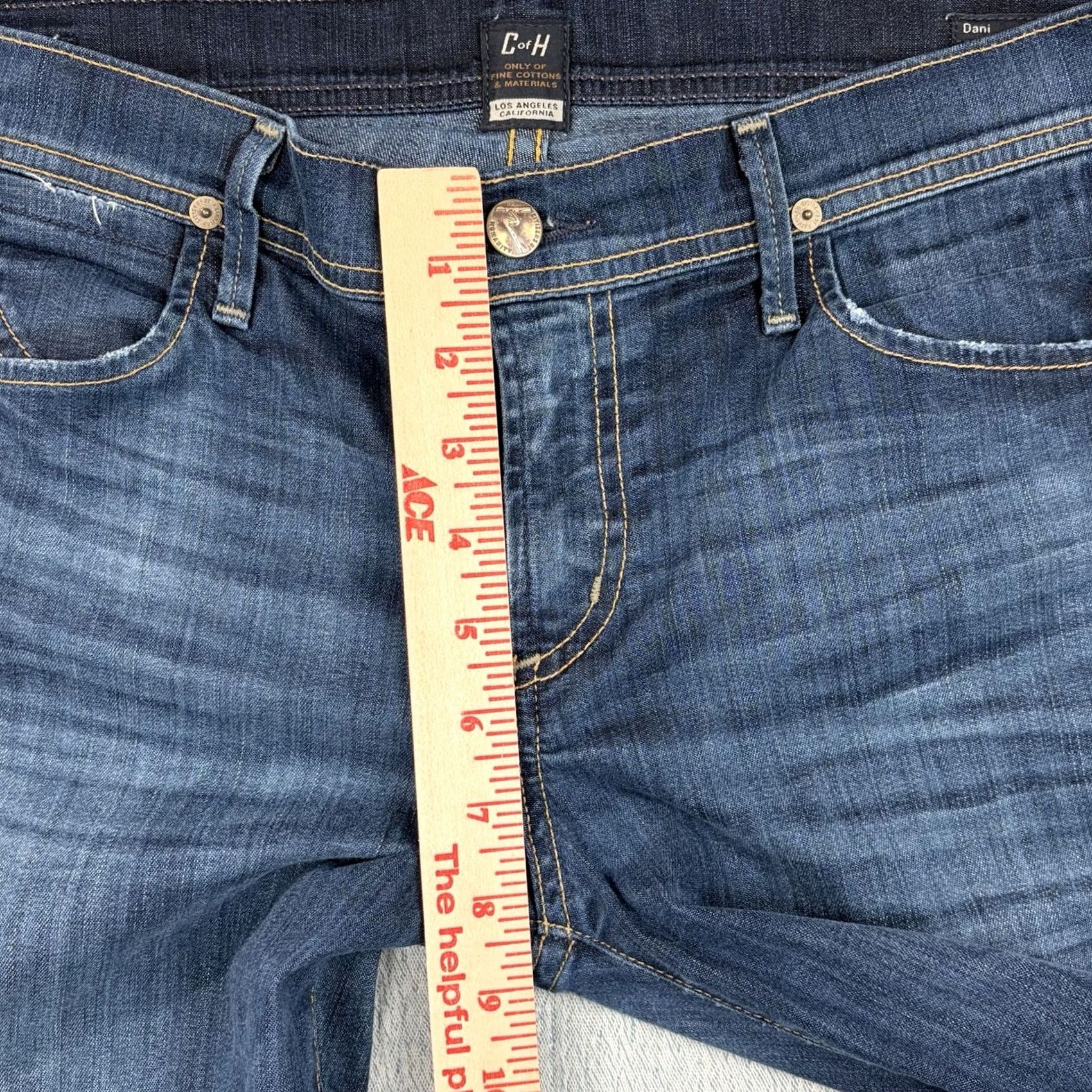 Citizens Of Humanity Citizens of Humanity Jeans Cropped Straight Leg Women's Size 30 Blue Denim Dark Wash Spandex Cotton Pockets Stretch Modern 90s** Size 30" / US 8 / IT 44 - 2 Thumbnail