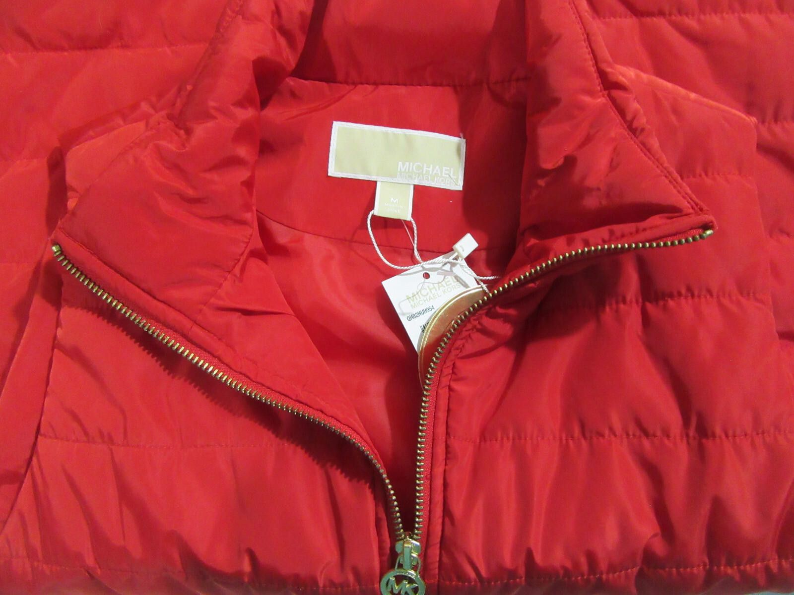 Michael Kors Michael Kors Womens Puffer Vest Jacket Crimson Red M NWT Size M / US 6-8 / IT 42-44 - 4 Thumbnail