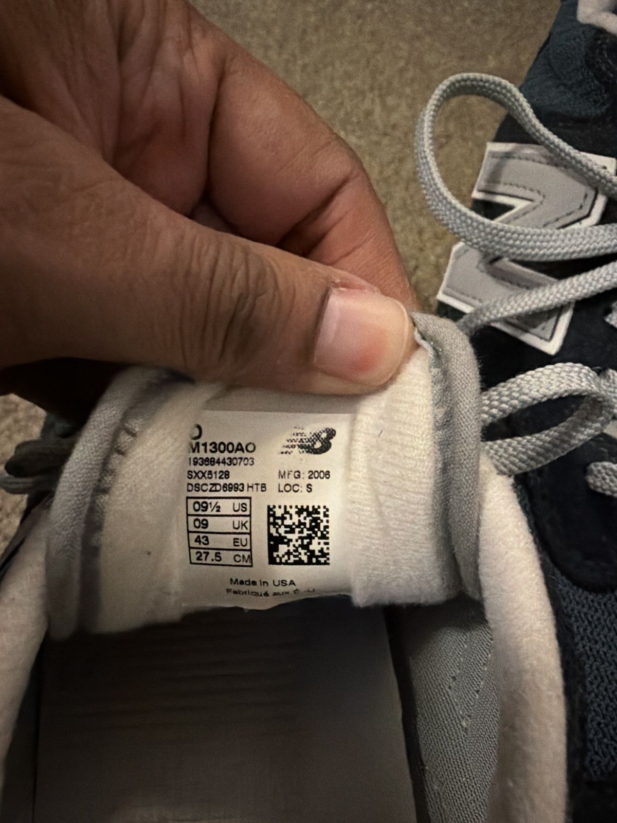 New Balance 1300 made in usa 'navy grey' Size US 9.5 / EU 42-43 - 6 Thumbnail