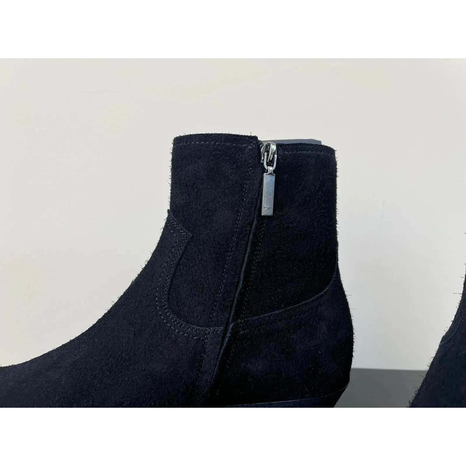 Saint Laurent Paris o1rshd1 Lukas 40 Boots in Crosta Wool in Black Size US 11 / EU 44 - 12 Thumbnail