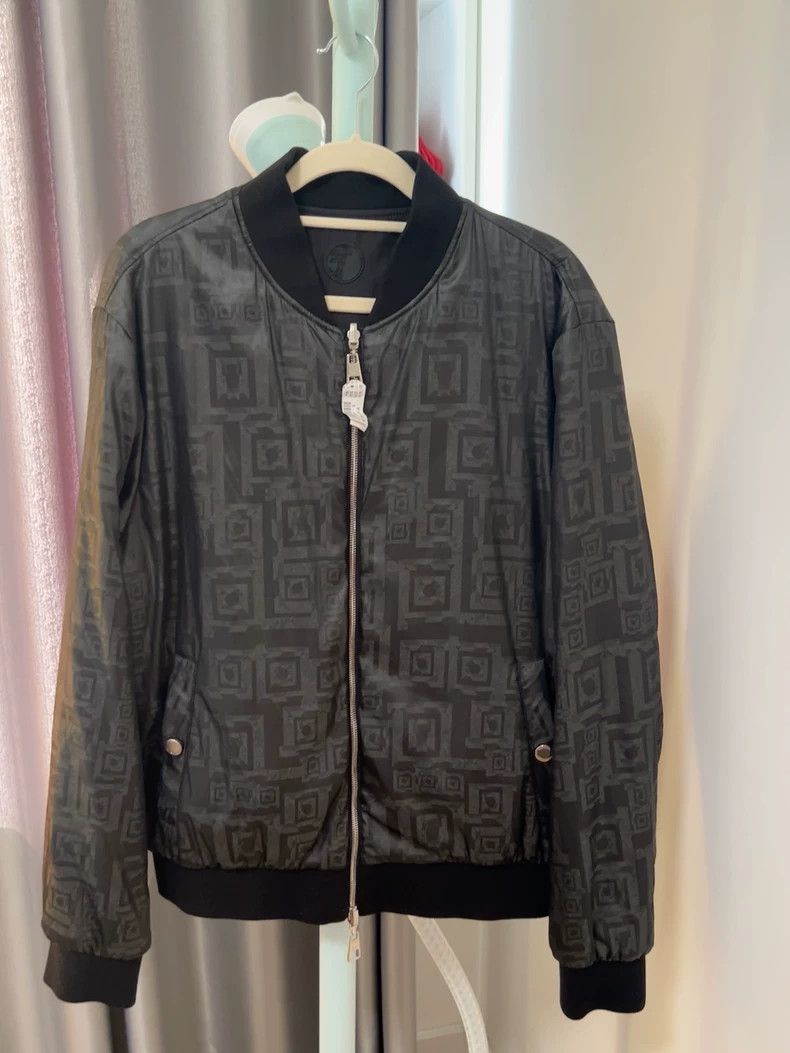 Versace Versace Silk cotton jacket is worn on both sides Size US XL / EU 56 / 4 - 1 Thumbnail