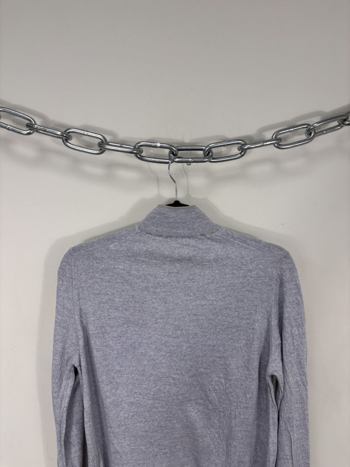 Gran Sasso Gran Sasso Men’s Grey Full Zip Virgin Wool Sweater Jacket Size US S / EU 44-46 / 1 - 13 Thumbnail