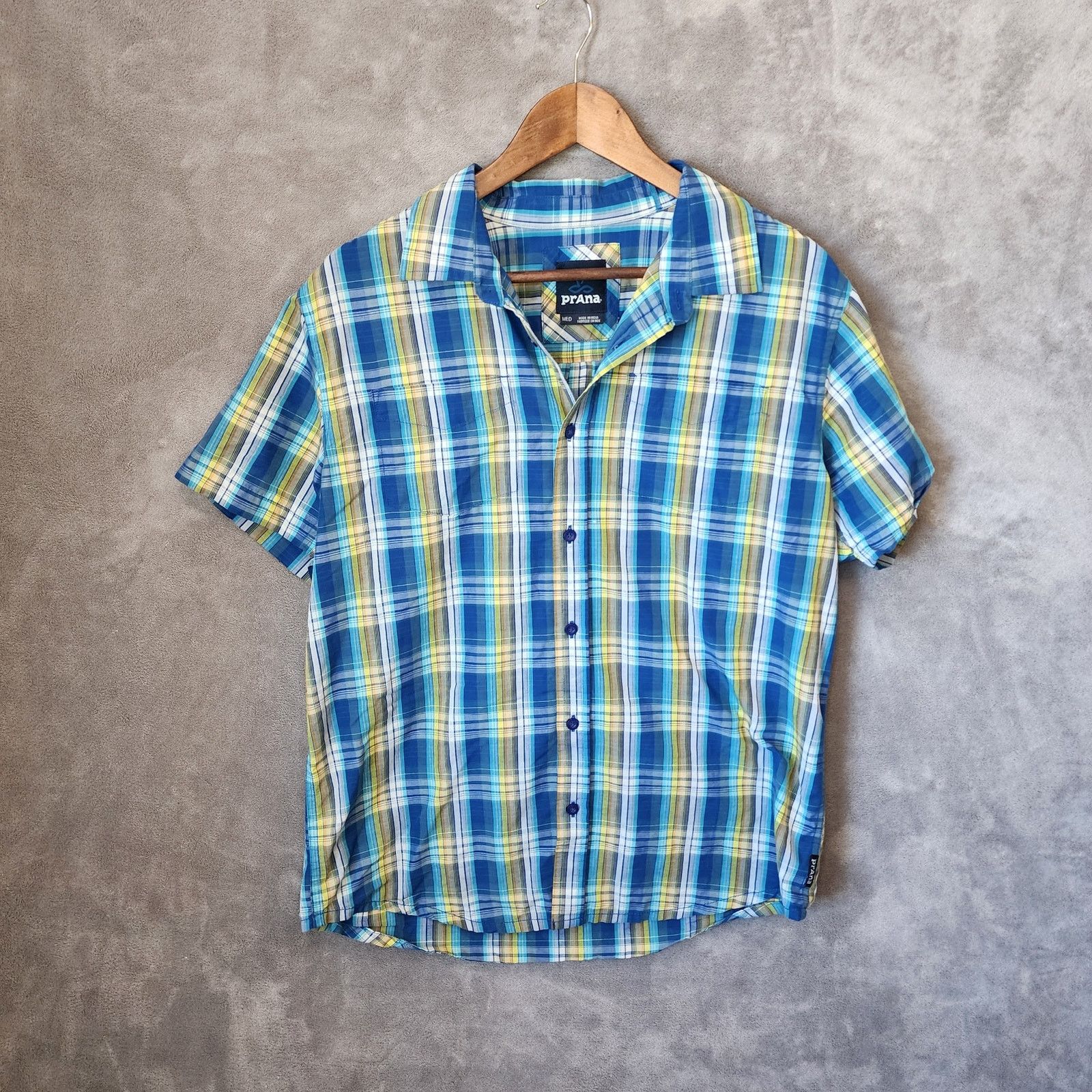 Prana prAna Men's Medium Plaid Shirt Size US M / EU 48-50 / 2 - 1 Thumbnail