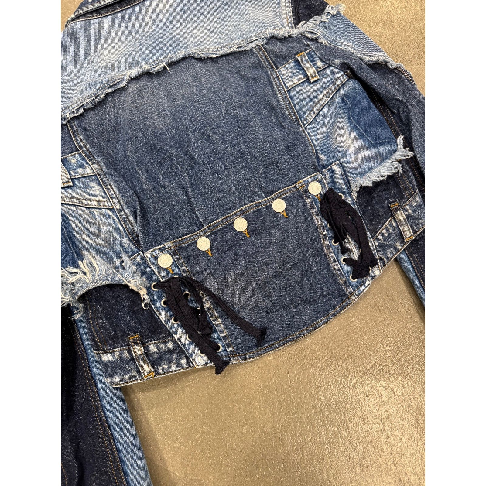Dolce & Gabbana 2010s Dolce & Gabbana patchwork reconstructed denim jacket Size S / US 4 / IT 40 - 4 Thumbnail