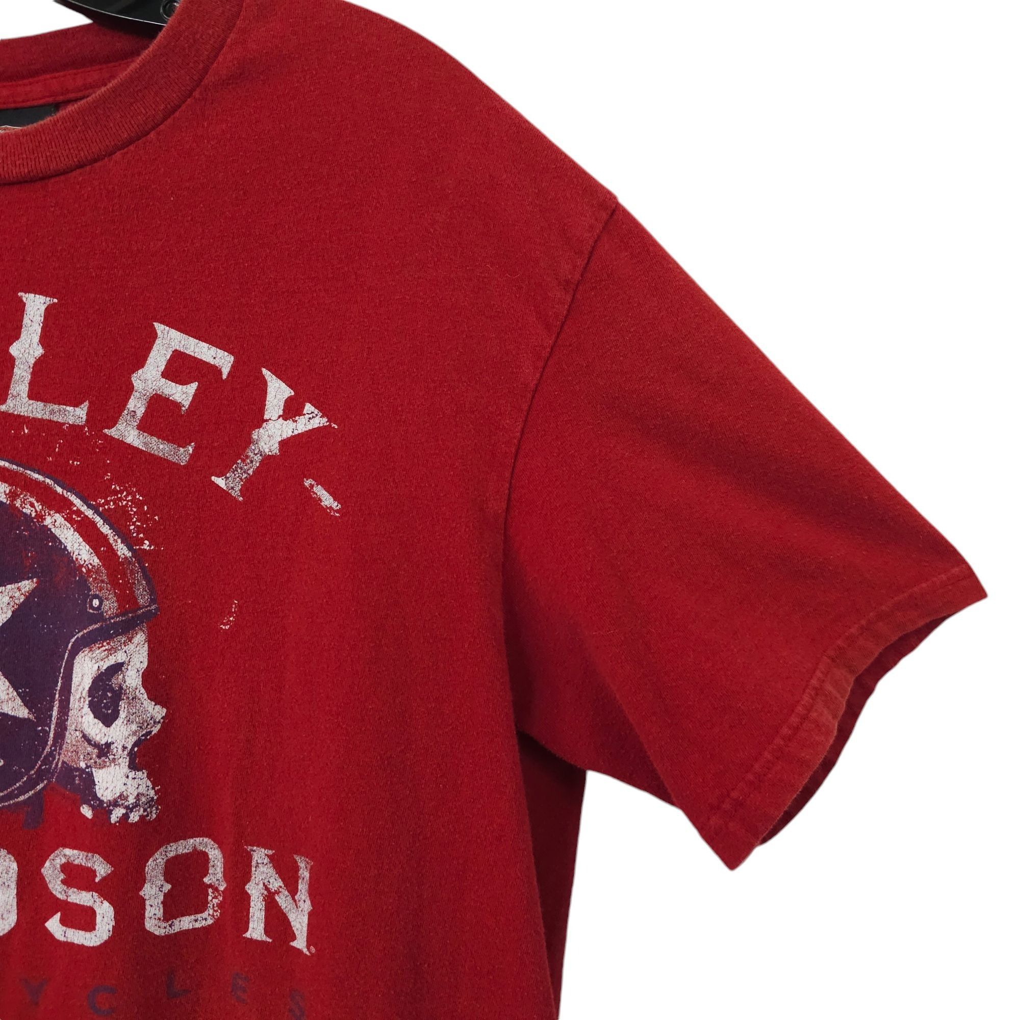 Harley Davidson Harley Davidson T Shirt Mens L Double Sided Skull Helmet Size US L / EU 52-54 / 3 - 12 Thumbnail